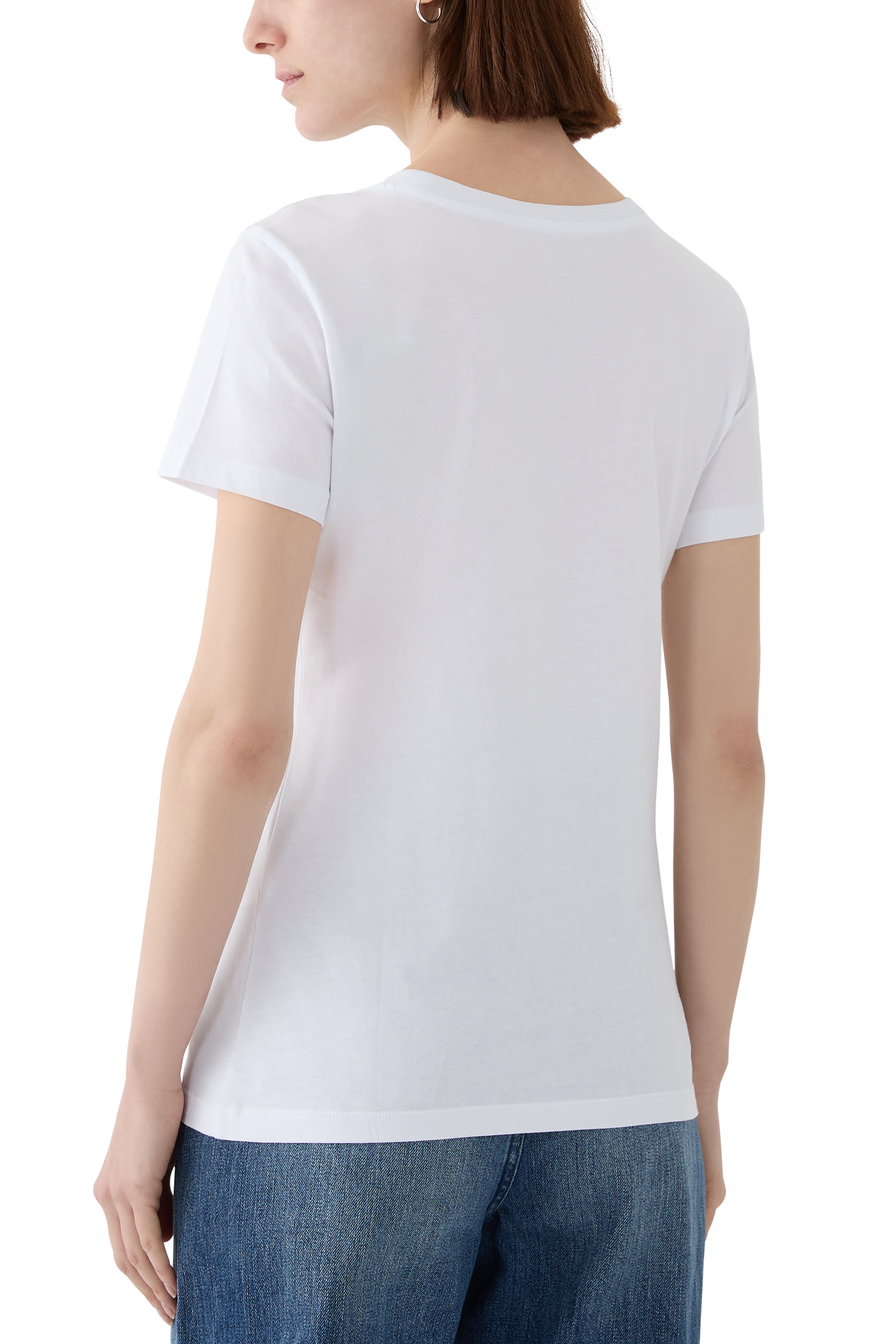 تيشيرت بشعار الماركة قطن