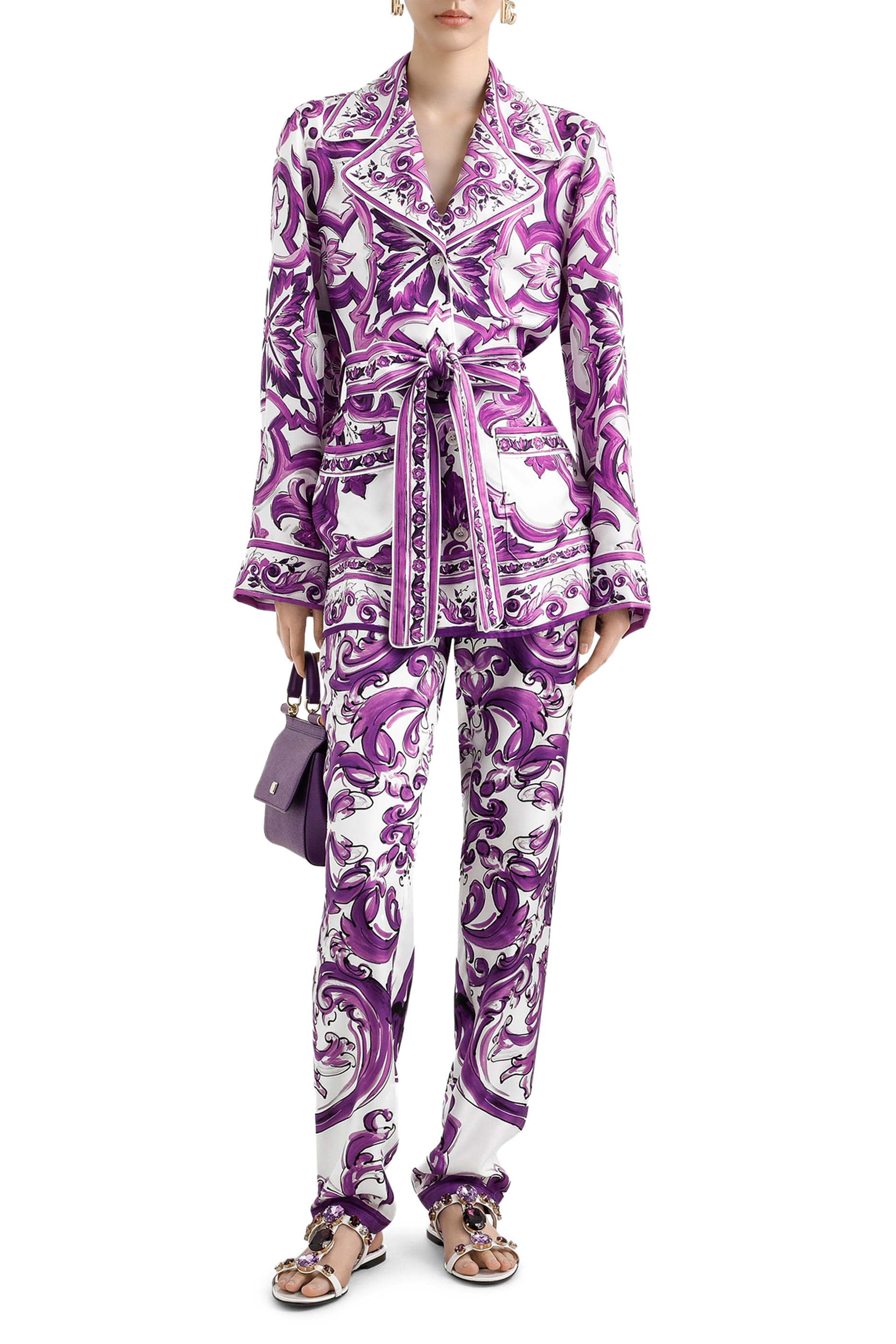 قميص بنقشة مايولكا تويل