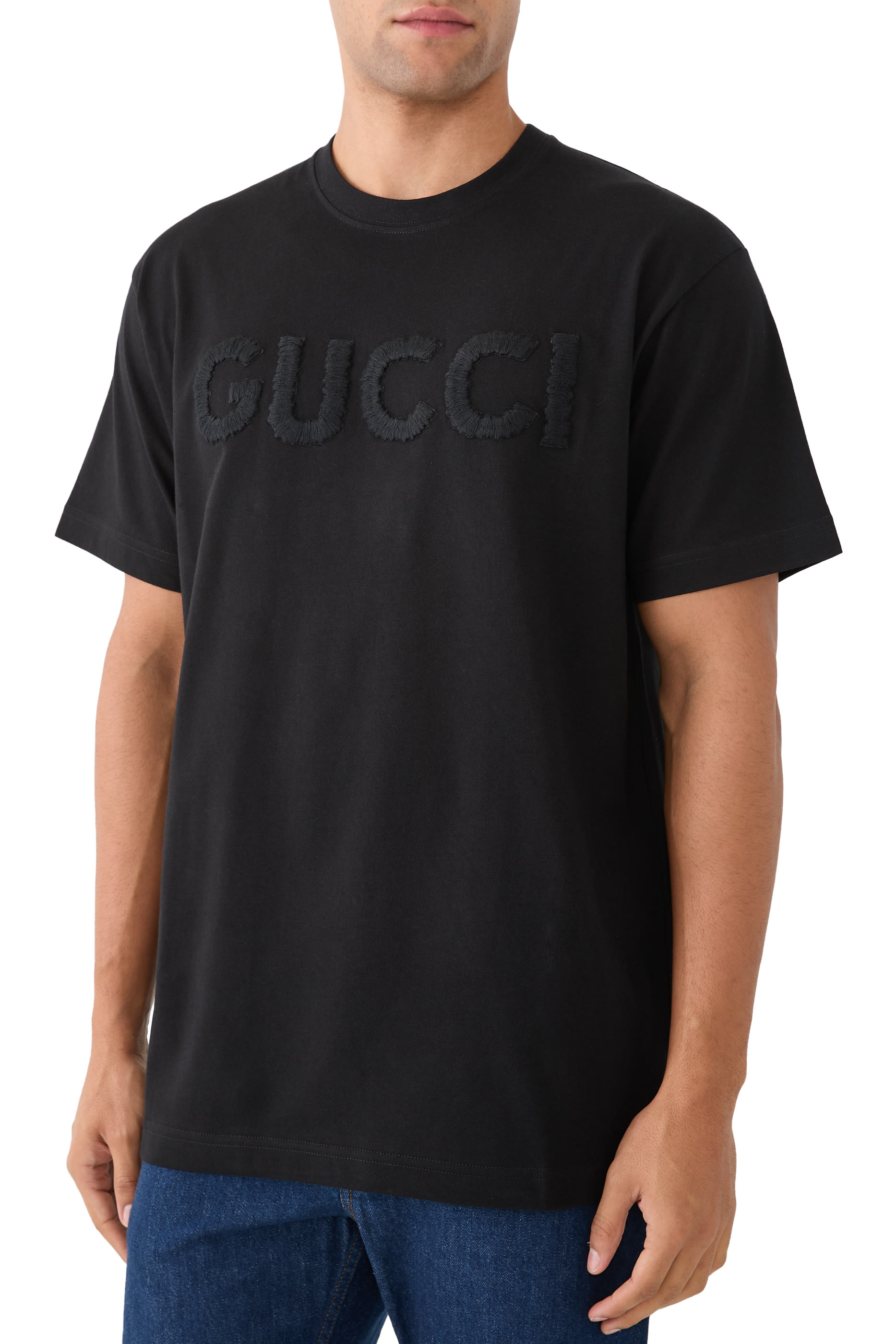 تيشيرت مطرز قطن جيرسيه