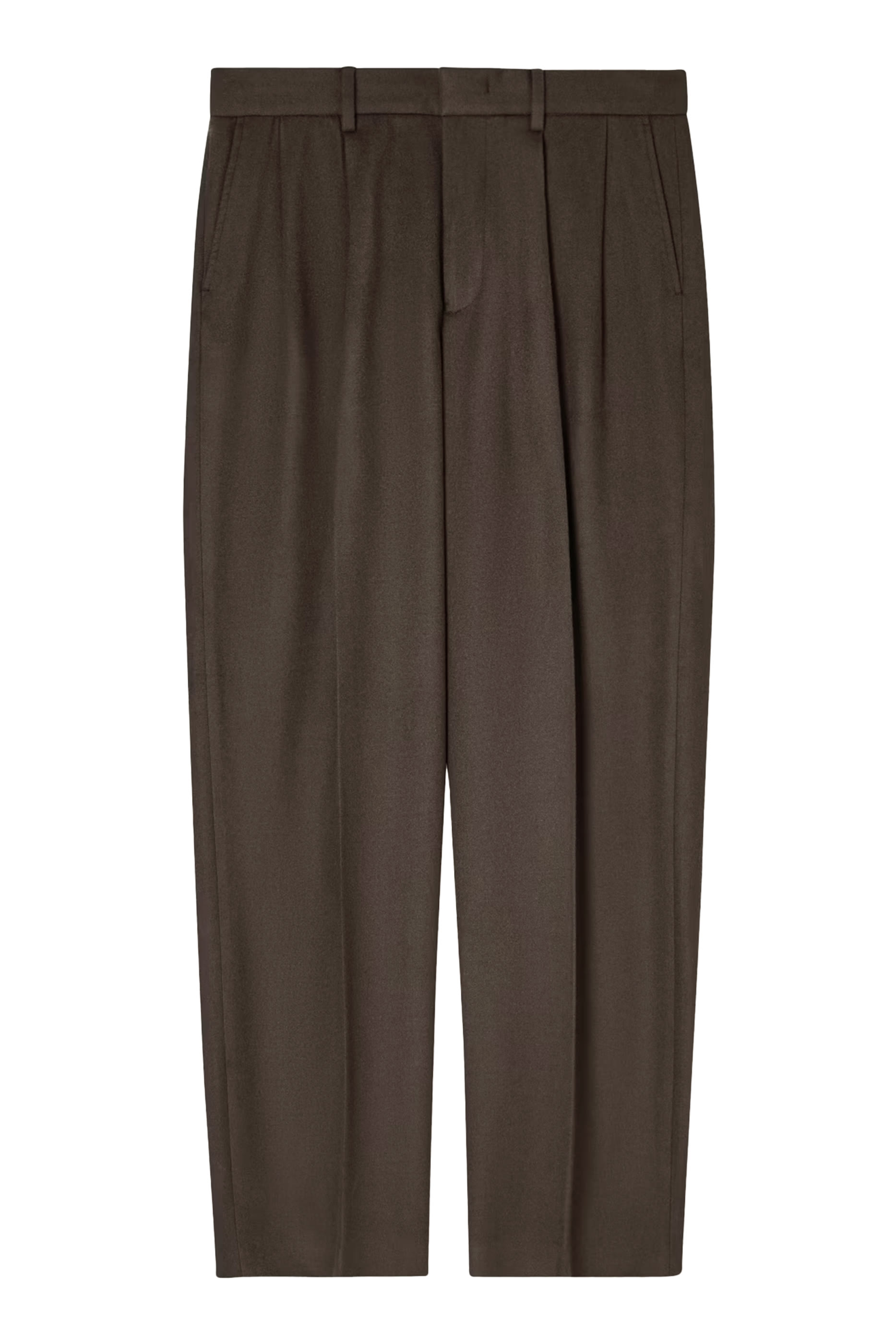Virgin Wool Trousers with Pleats