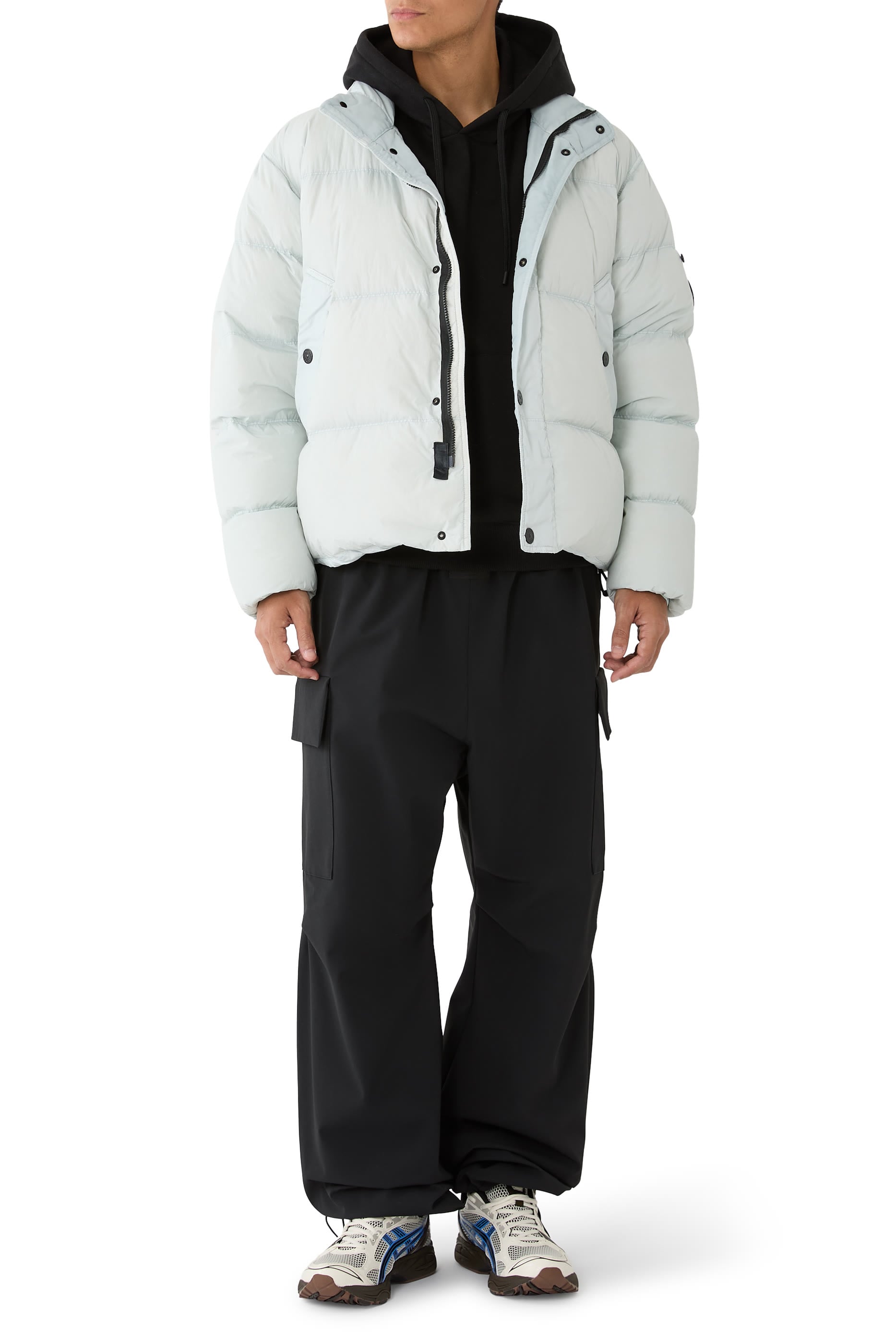 Compass Logo Embroidery Down Jacket