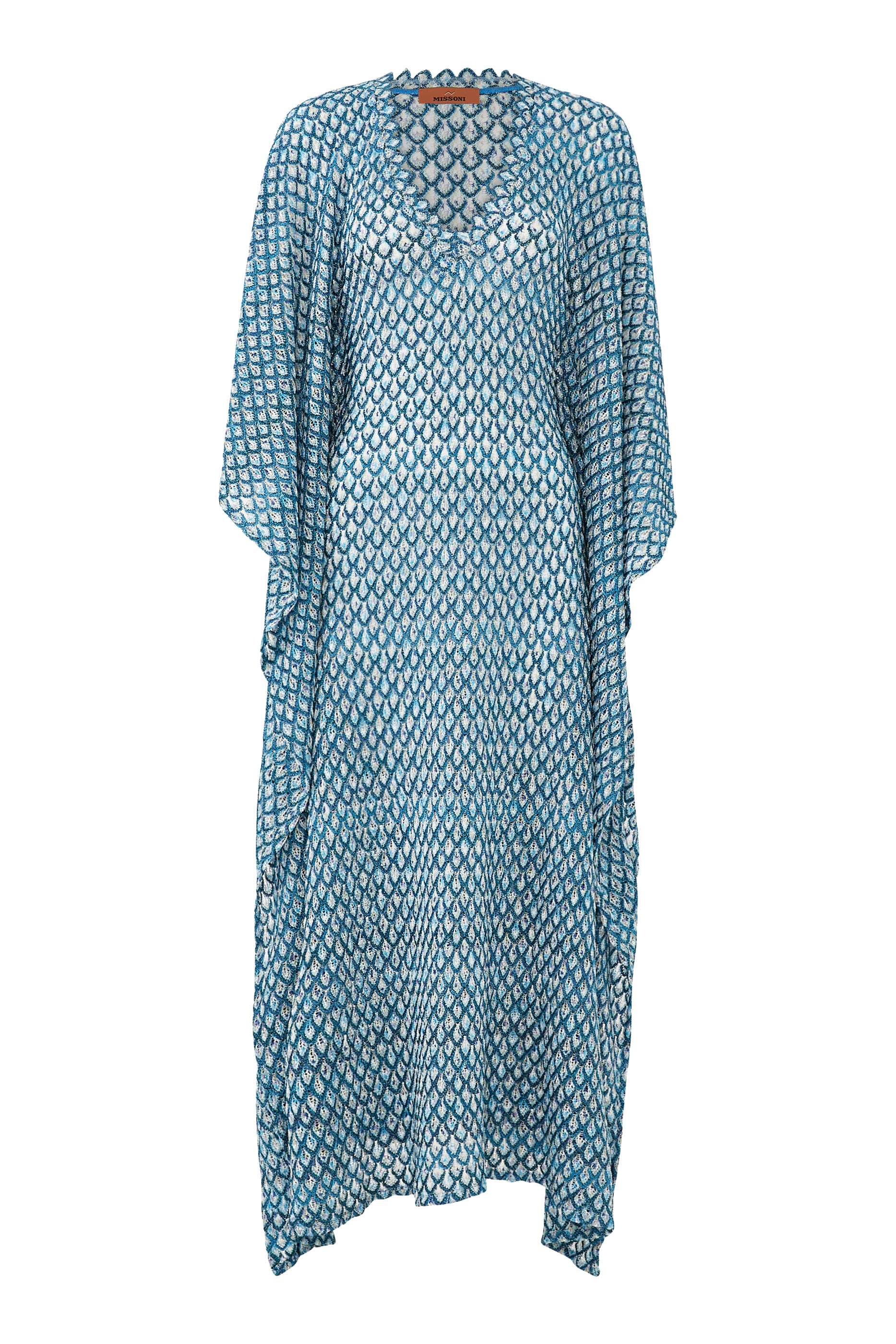 قفطان بتصميم روب طويل بياقة V