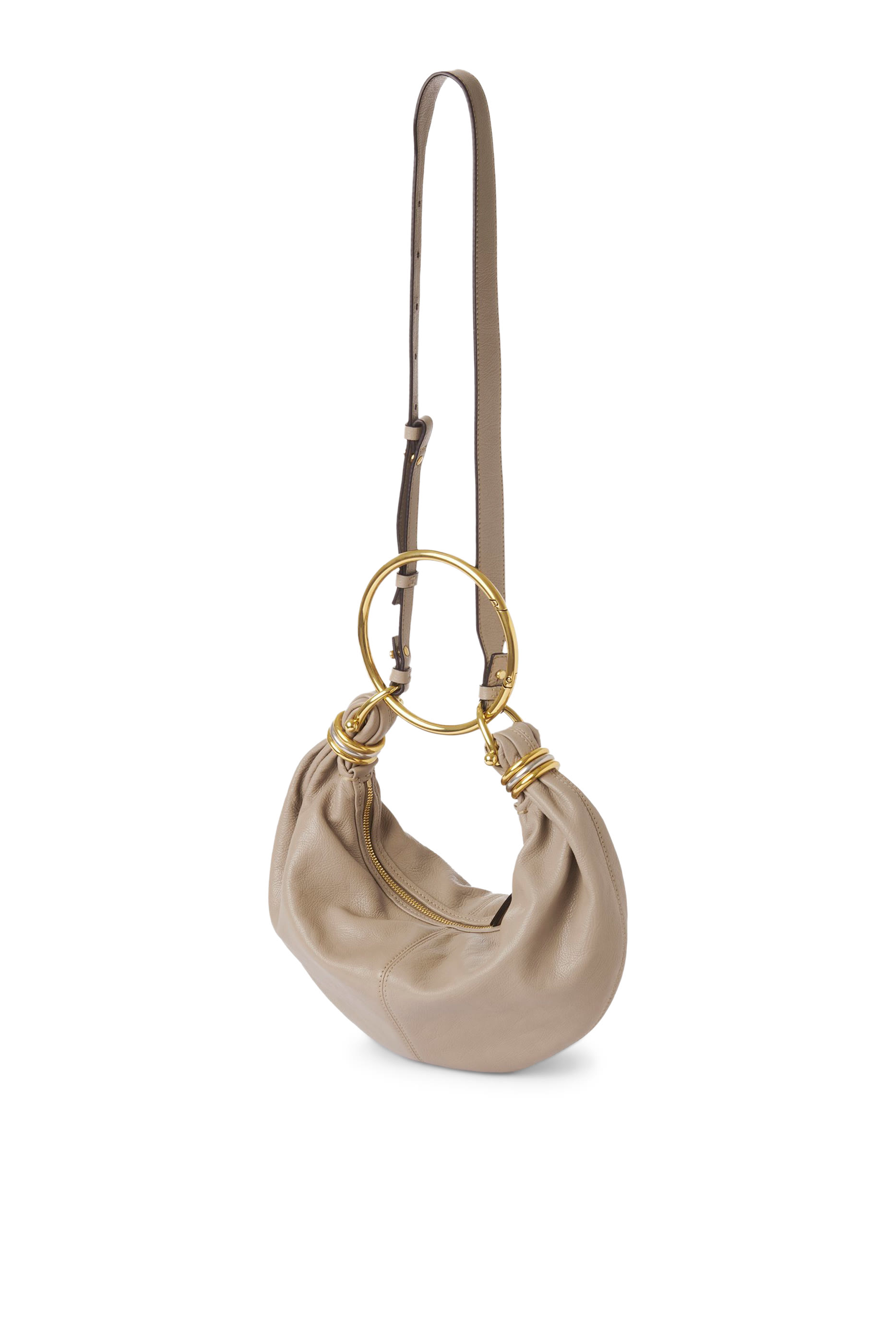 حقيبة هوبو صغيرة بحلية بتصميم سوار