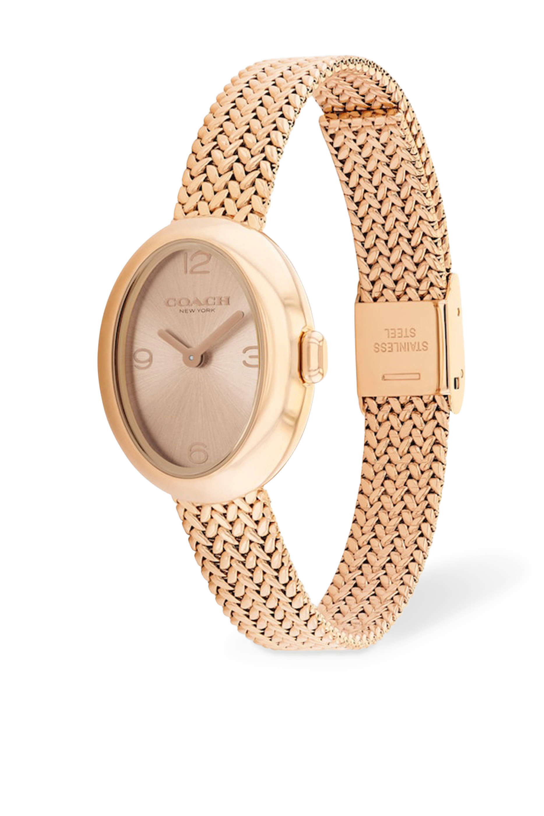 ساعة سامي بسوار شبكي ستانلس ستيل