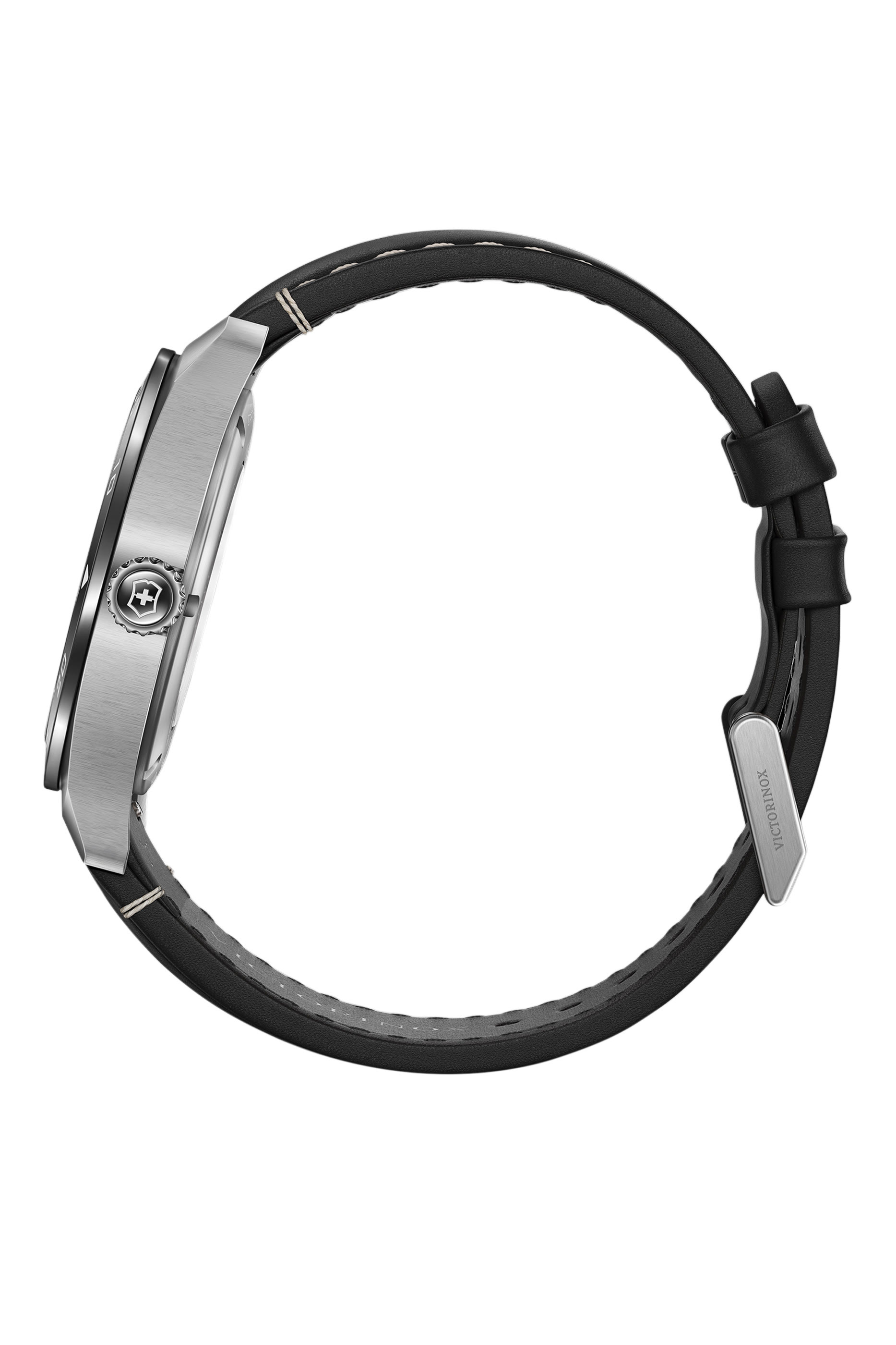 ساعة كرونوغراف سويس ارمي، ستانلس ستيل وجلد