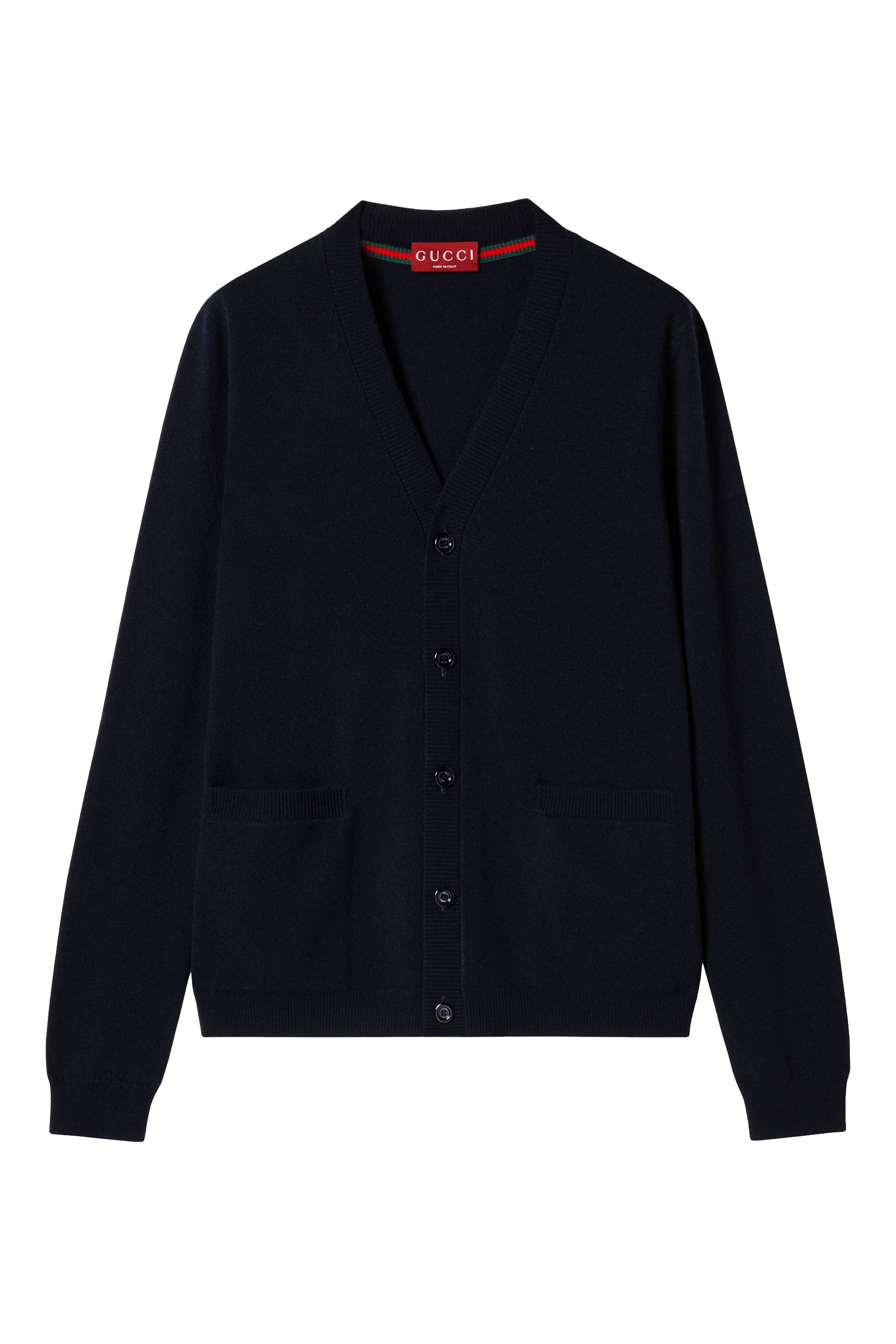 Intarsia Fine Cashmere Cardigan