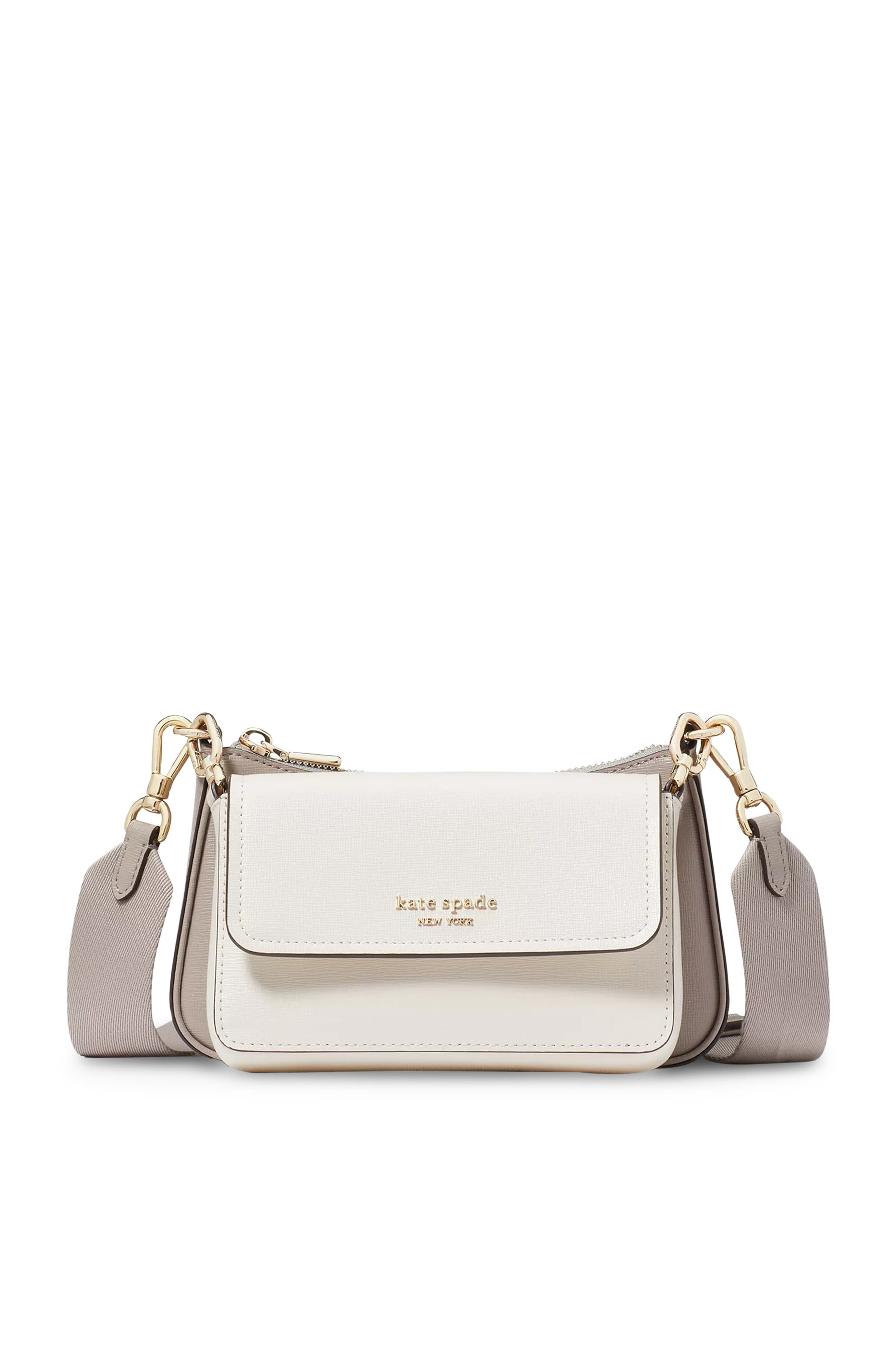 حقيبة كروس بتصميم مزدوج مقسم بألوان