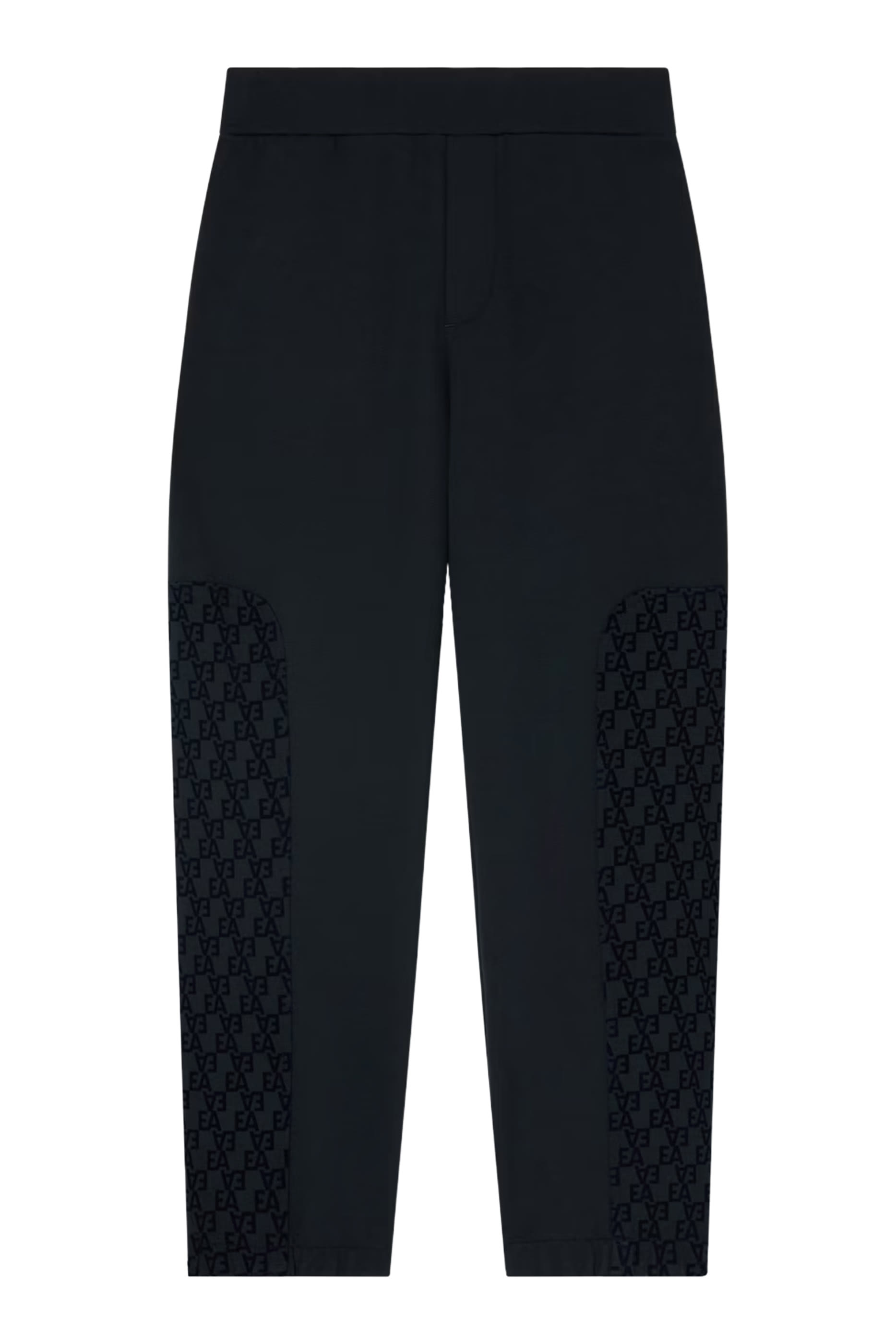 بنطال رياضي بقصة واسعة وشعار الماركة بملمس بارز جيرسيه متشابك