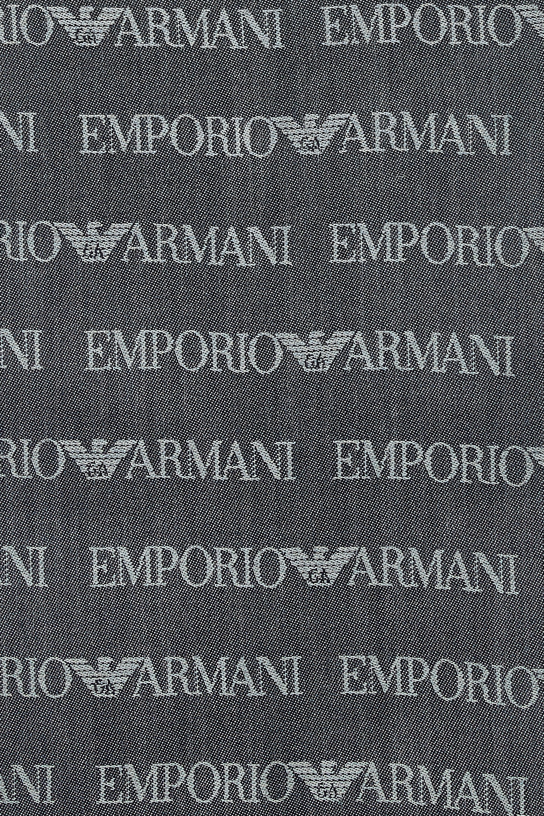 Virgin-Wool and Acrylic Logo Scarf