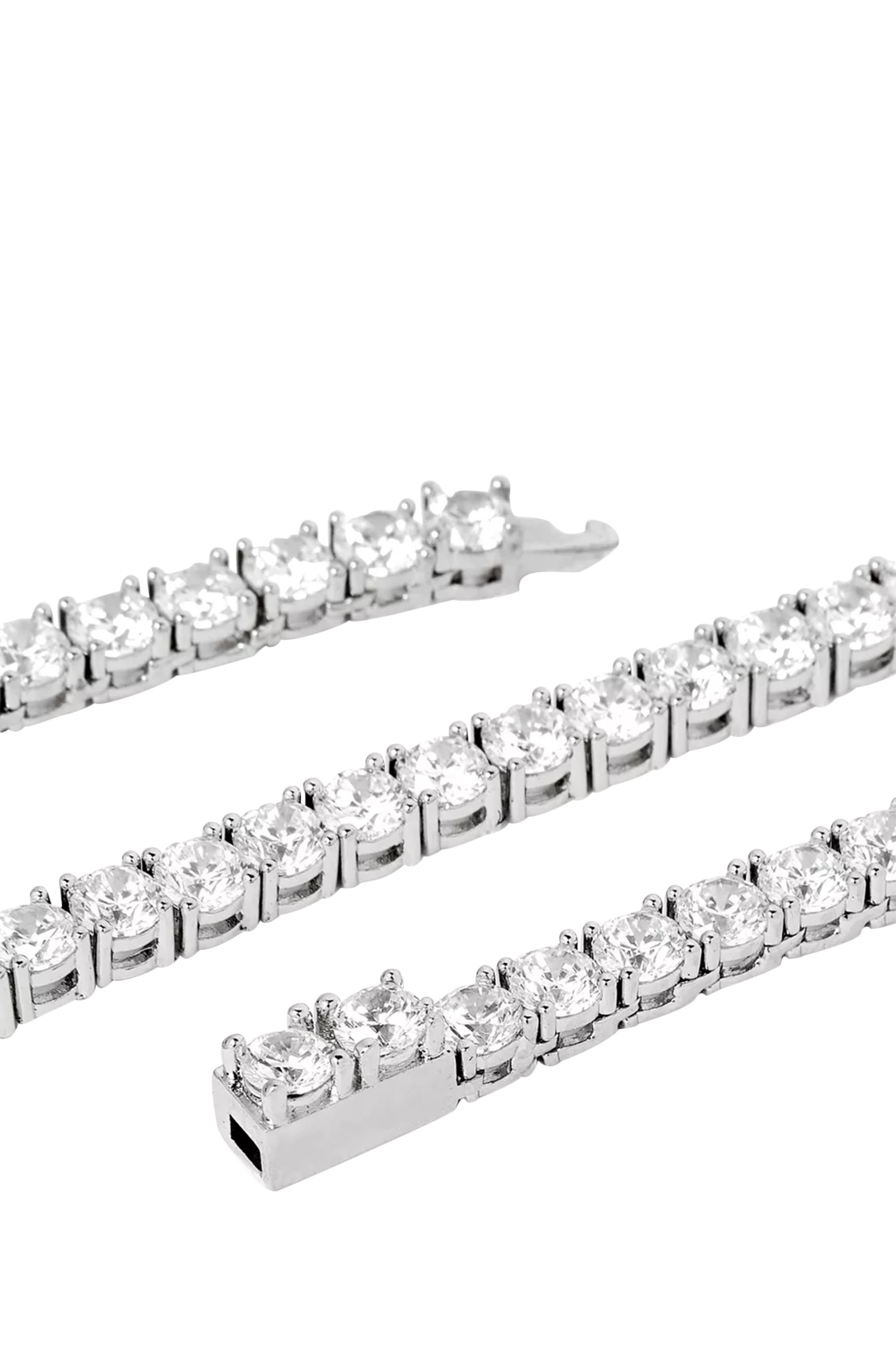 قلادة صوفي مرصعة بأحجار زركونيا مكعبة، فضة استرلينية