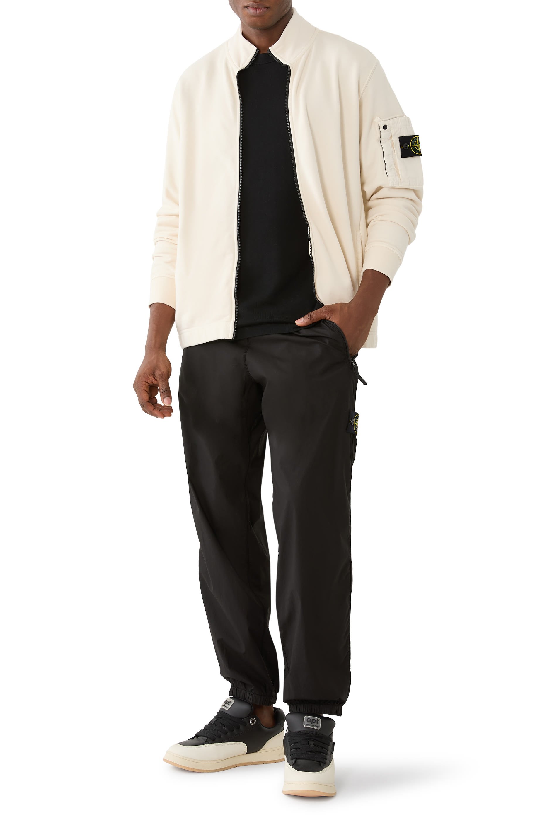 بنطال قطن تيلا مطاطي مصبوغ