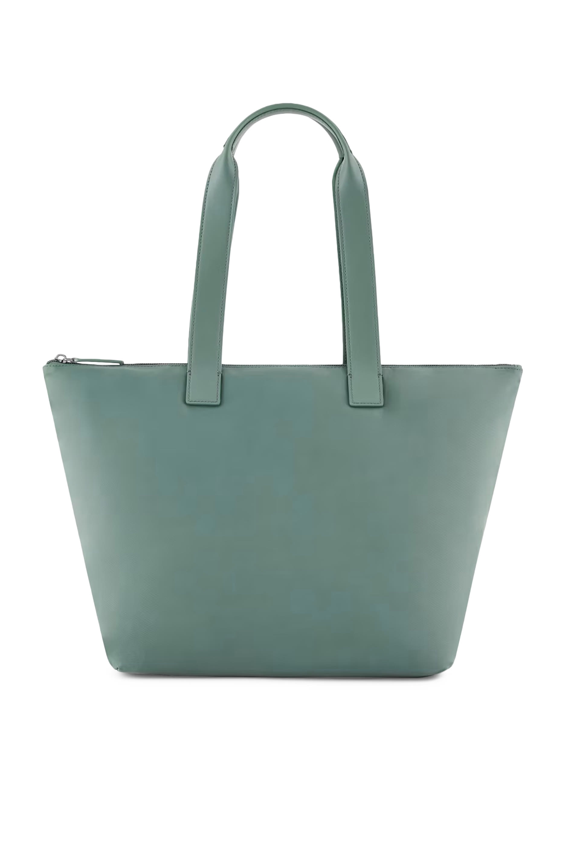 حقيبة يد  بحلية معدنية بشعار الماركة نايلون