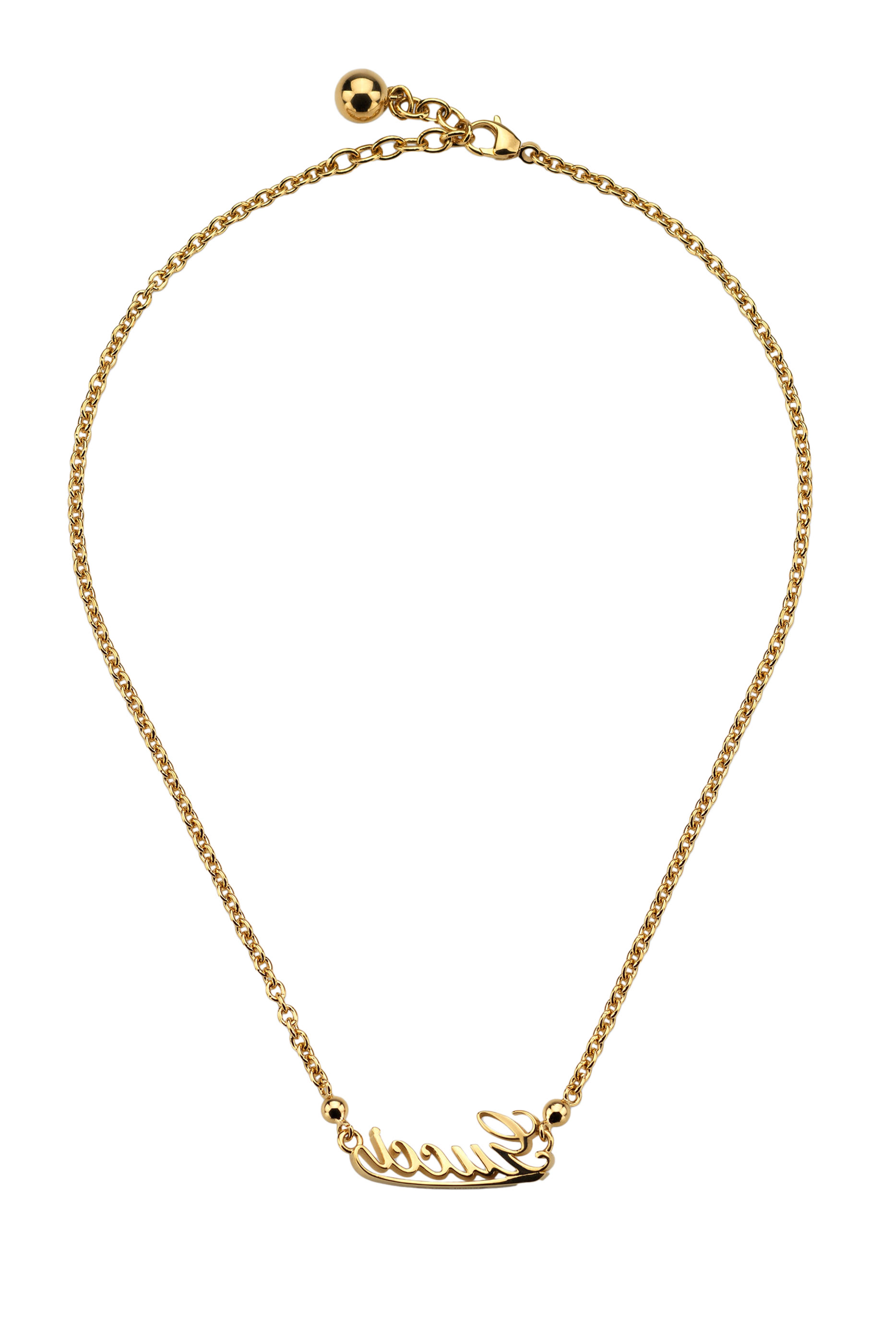 قلادة بدلاية بتصميم حروف شعار الماركة