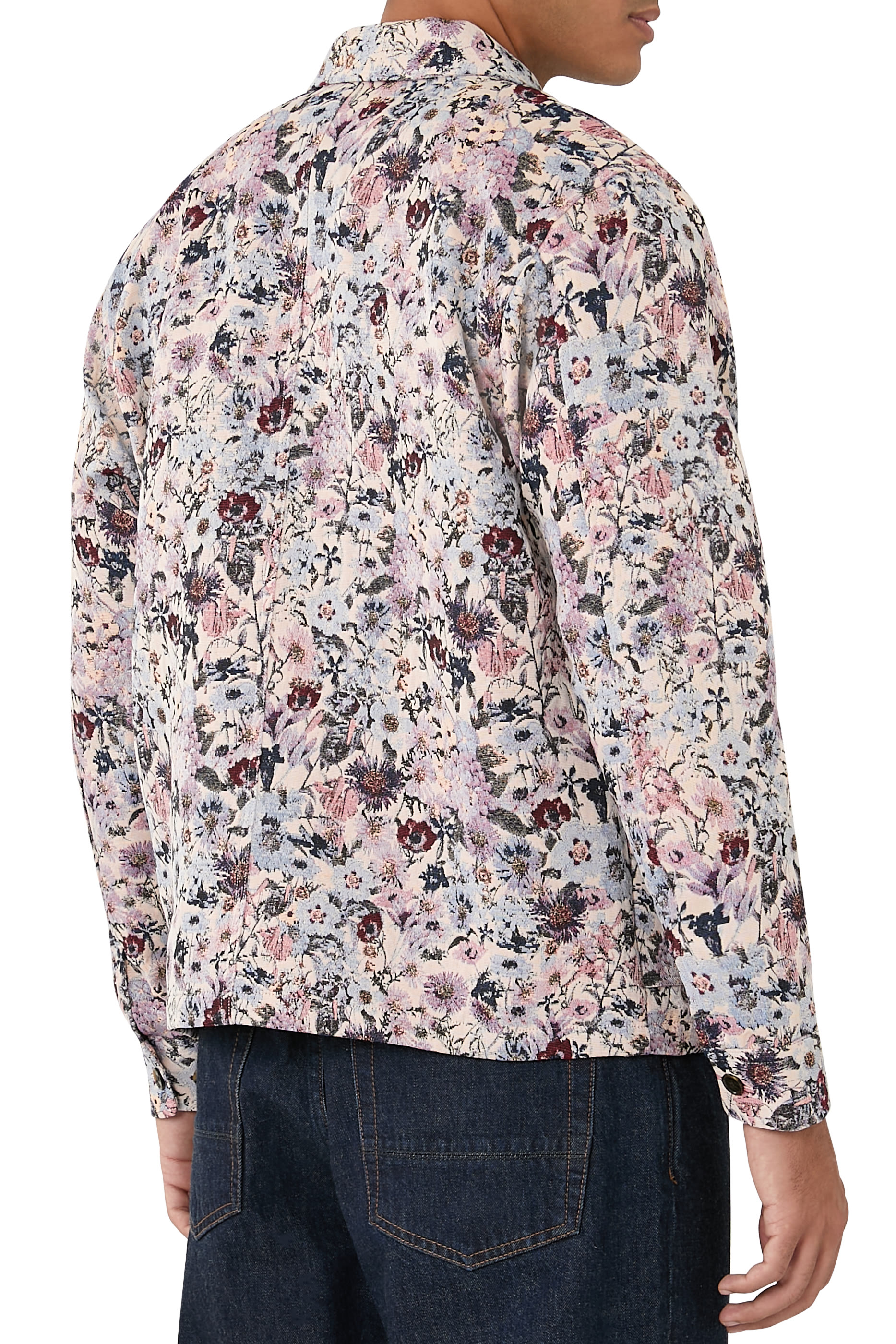 قميص هيو بنمط جاكيت جاكار