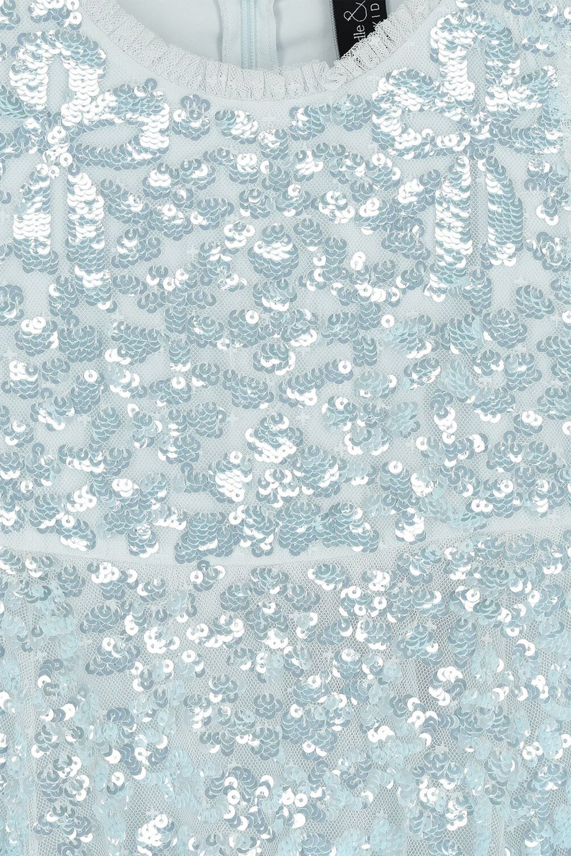 فستان مطرز بالترتر للأطفال