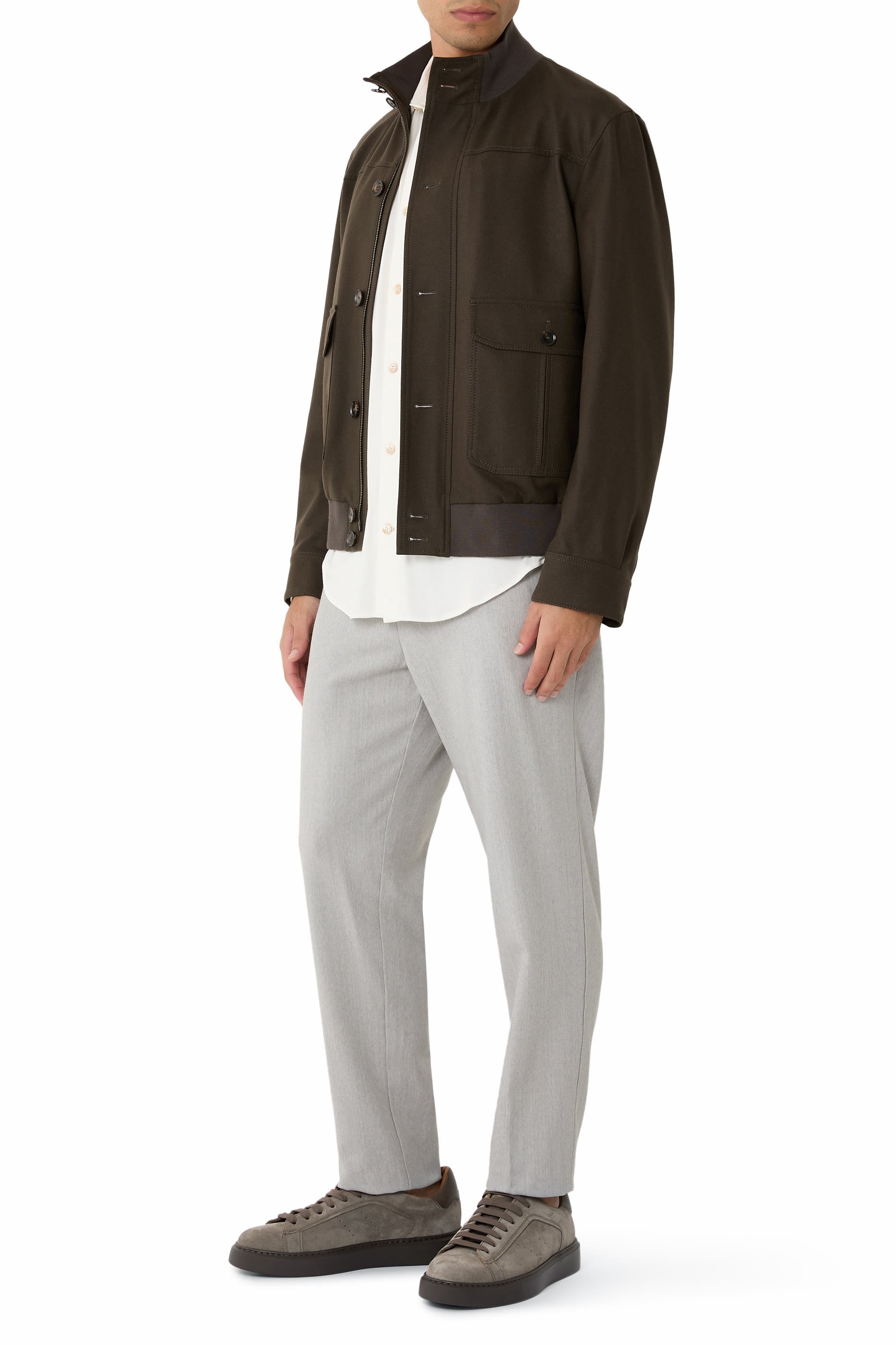 سنيكرز جلد بارز الملمس