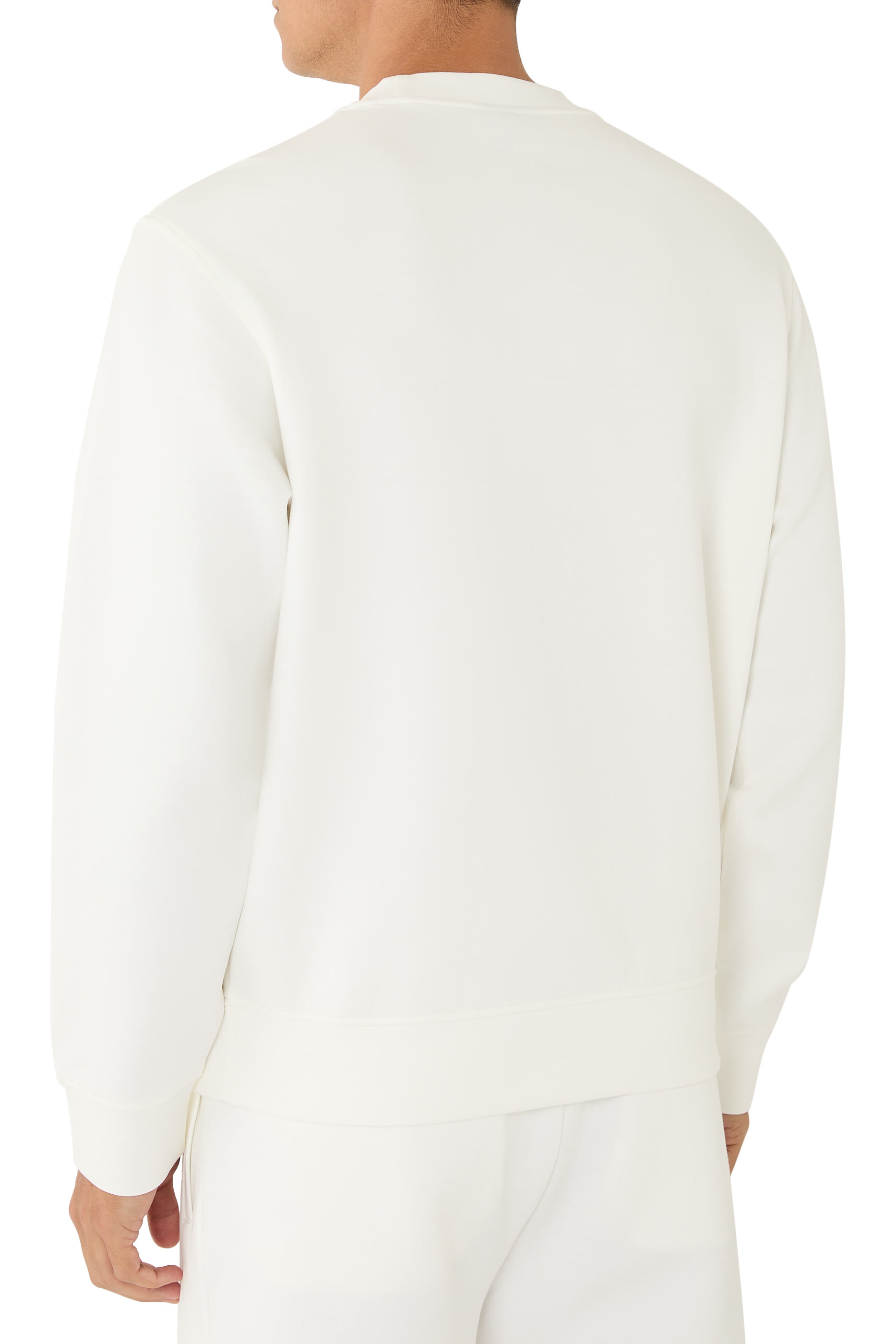 سويت شيرت بشعار النسر وقلب جيرسيه بحياكة مزدوجة