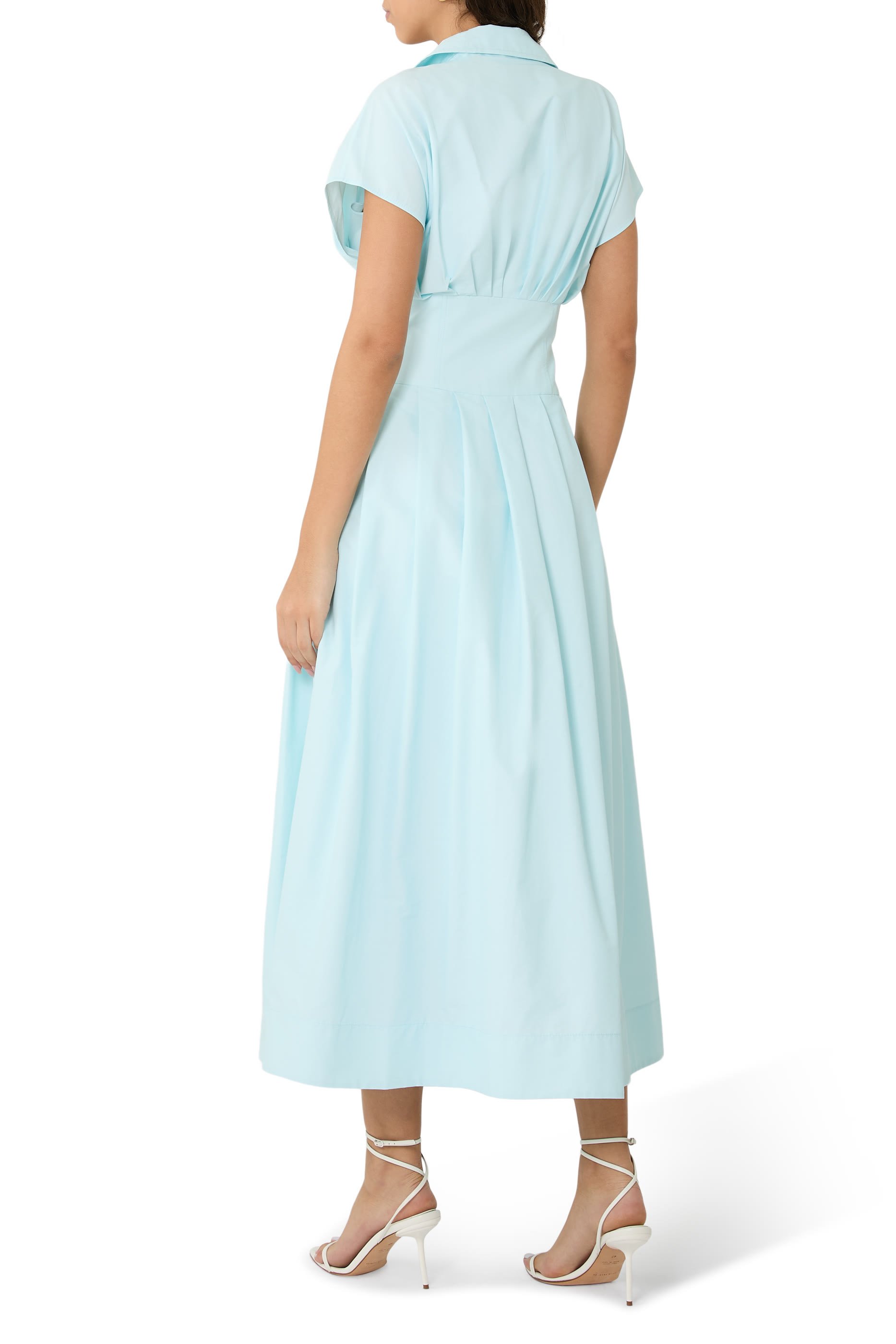 Farlow Cotton Faille Midi Dress 