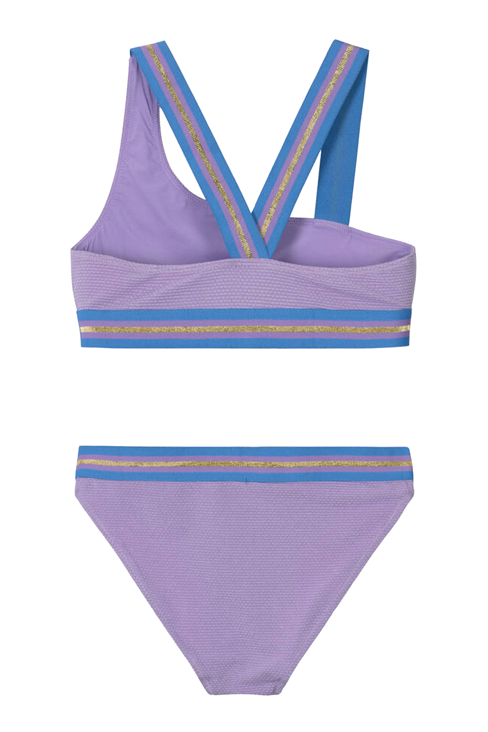 طقم بيكيني نيكولا للأطفال بتصميم غير متماثل