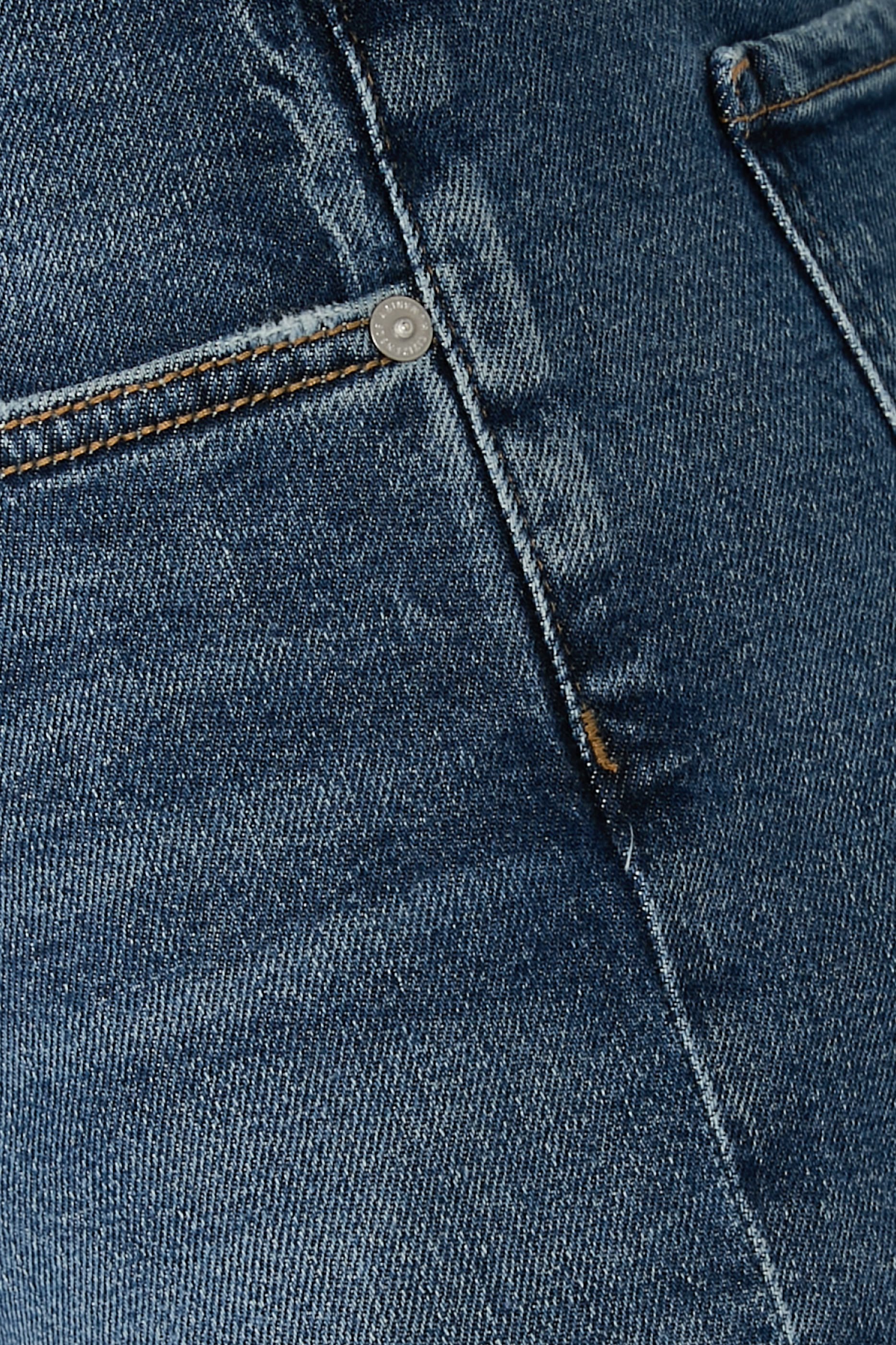 بنطال جينز غيج بقصة ساق مستقيمة دنيم