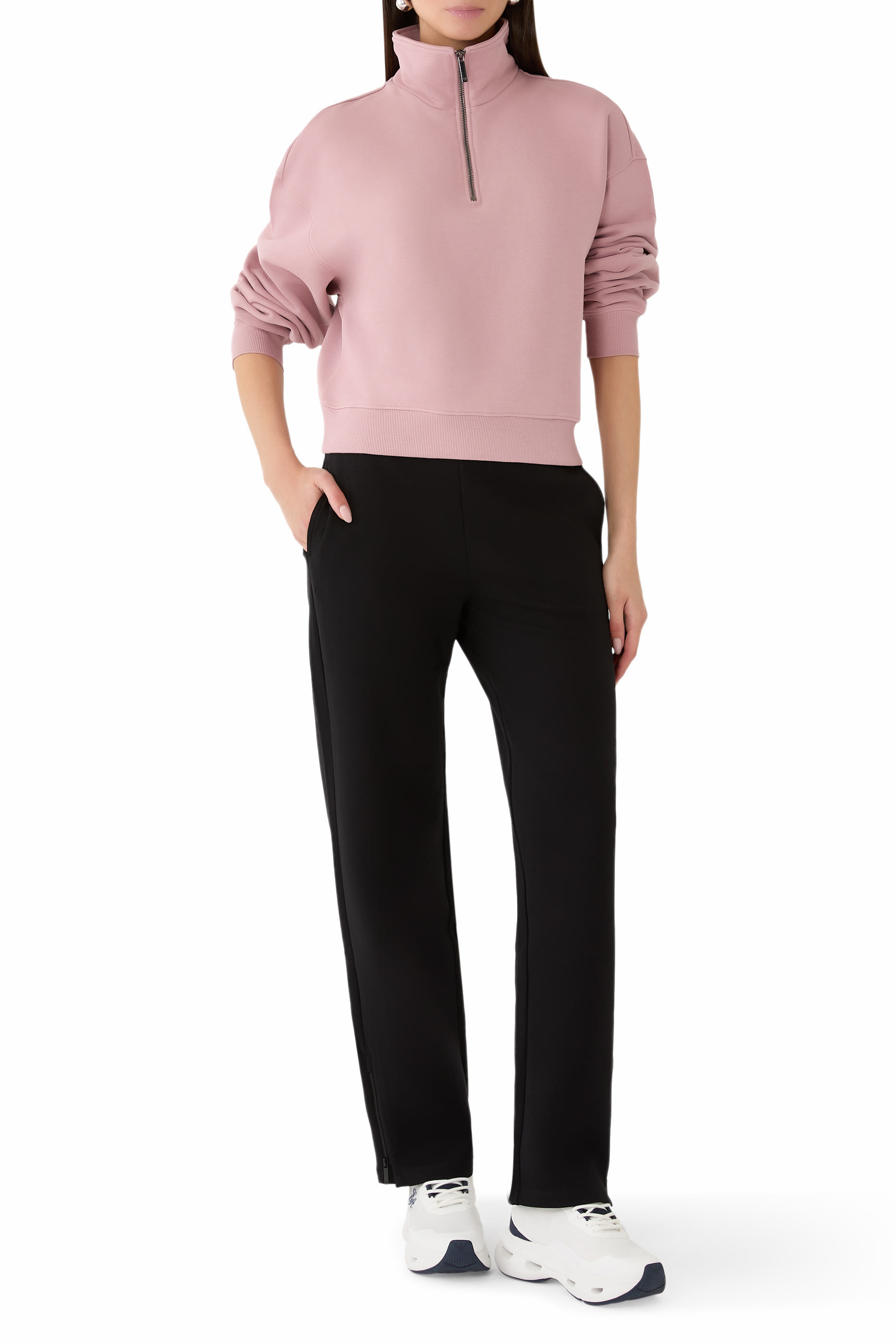 سويت شيرت ايه اس في مطرز بشعار الماركة