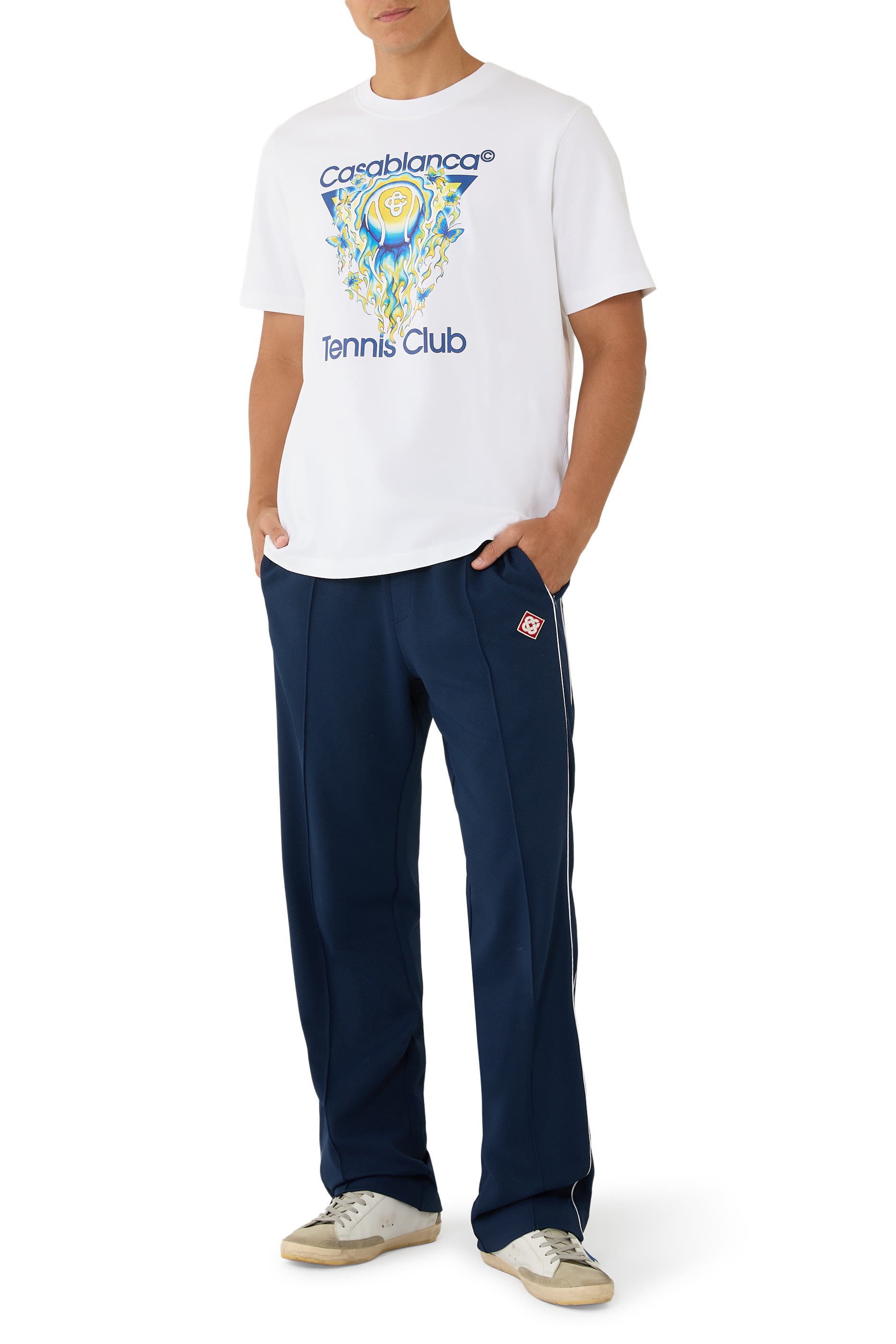 بنطال رياضي بشعار الماركة