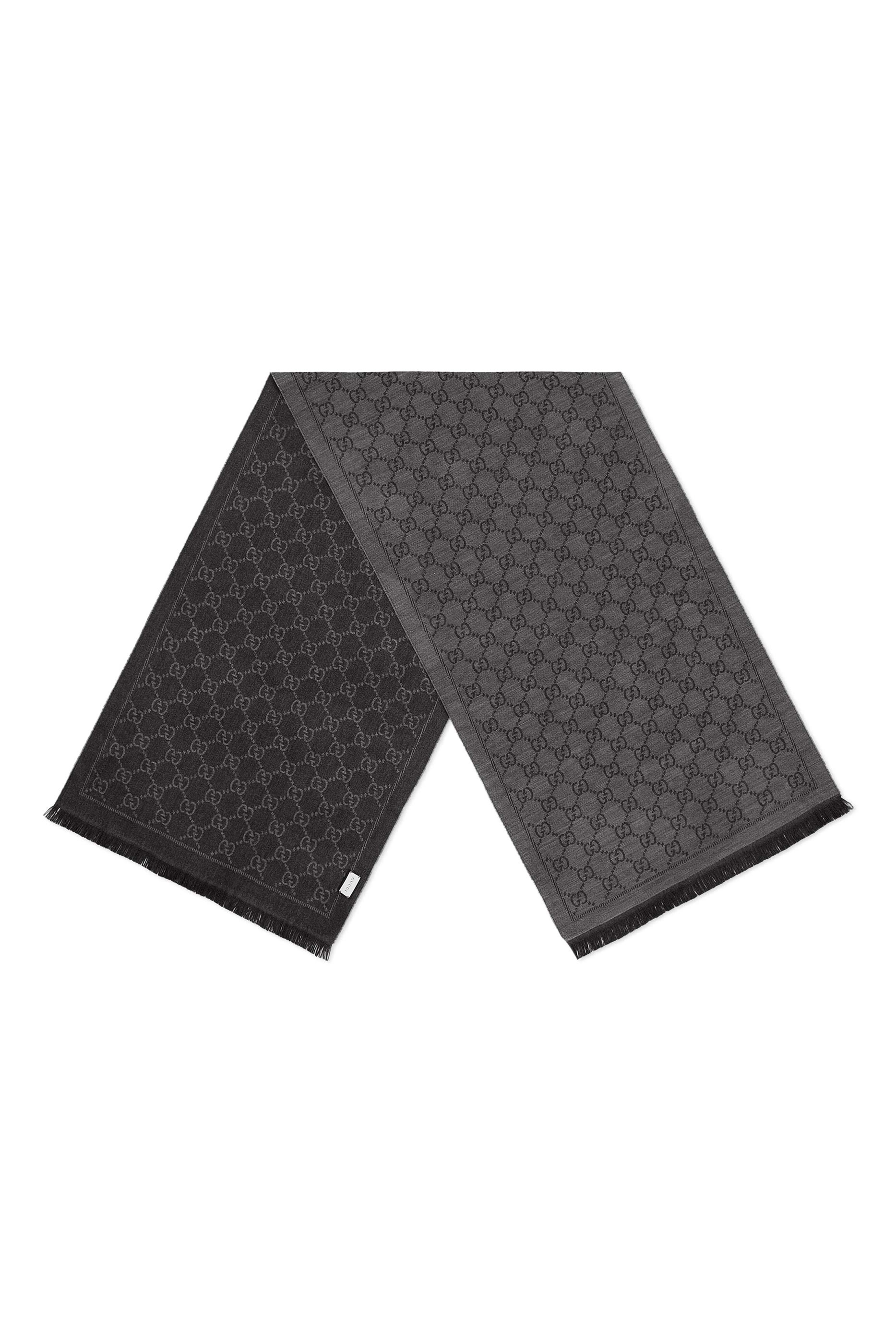 وشاح جاكار منسوج بنقشة شعار GG