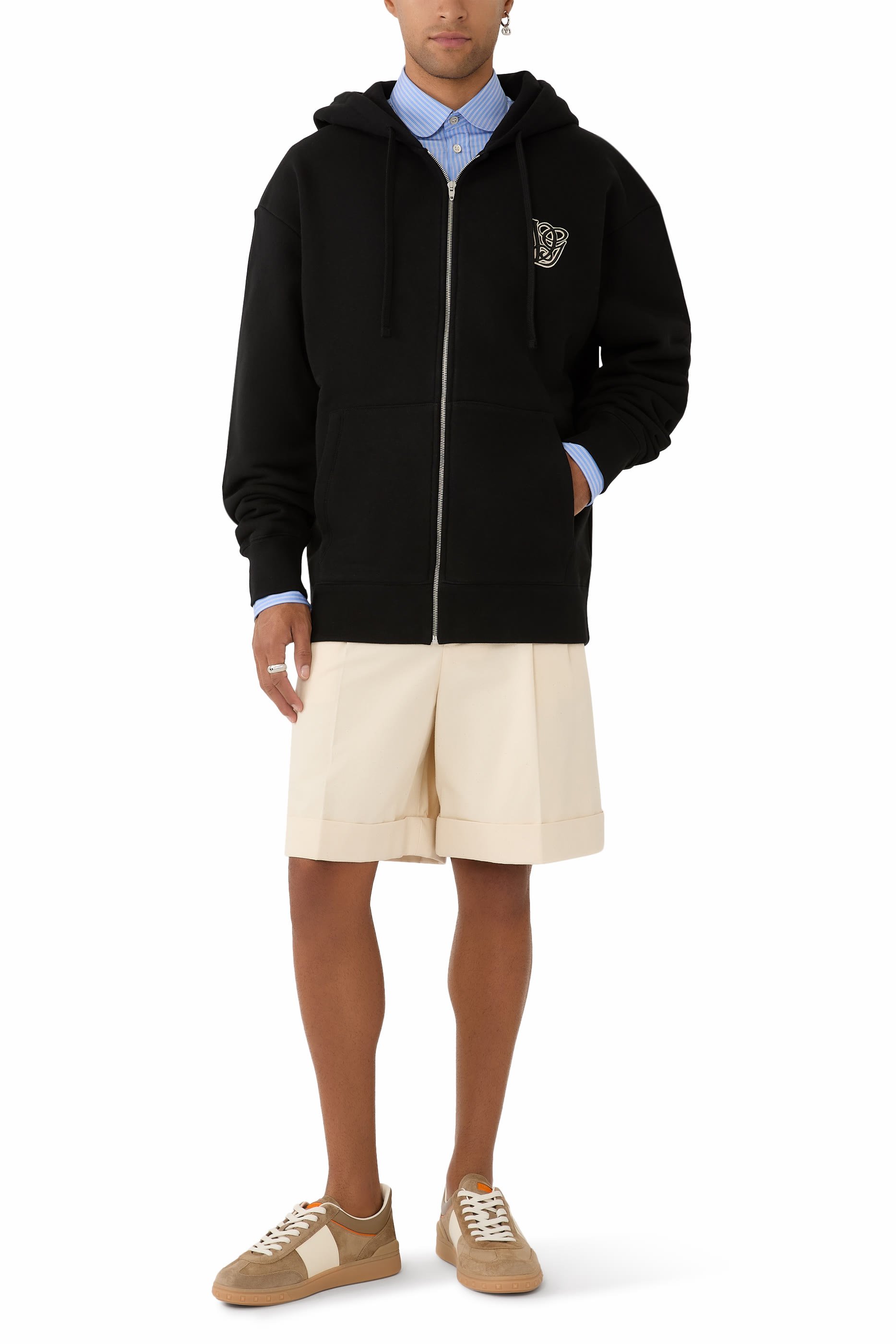 سويت شيرت بغطاء رأس قطن