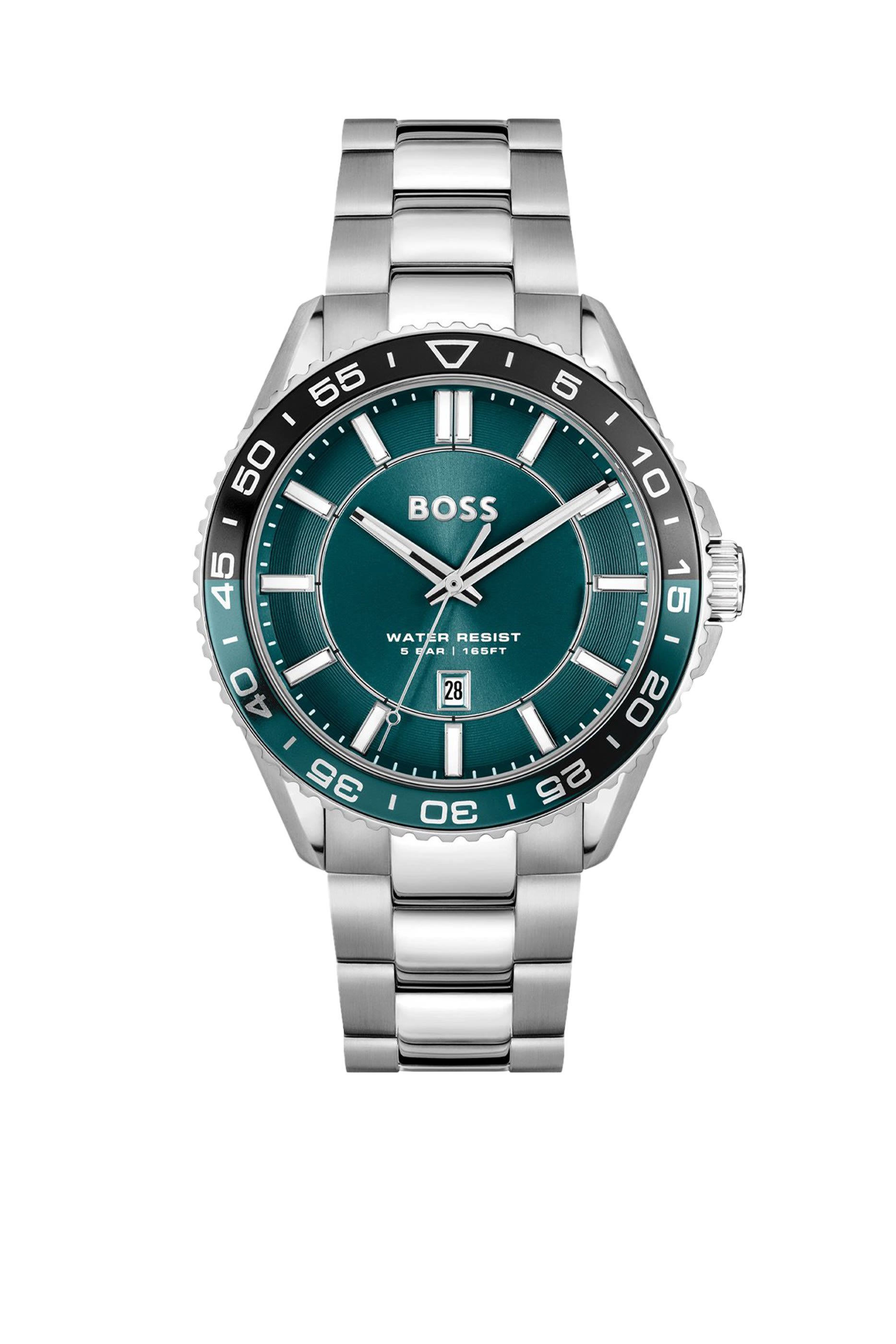 ساعة رانر بلون فضي