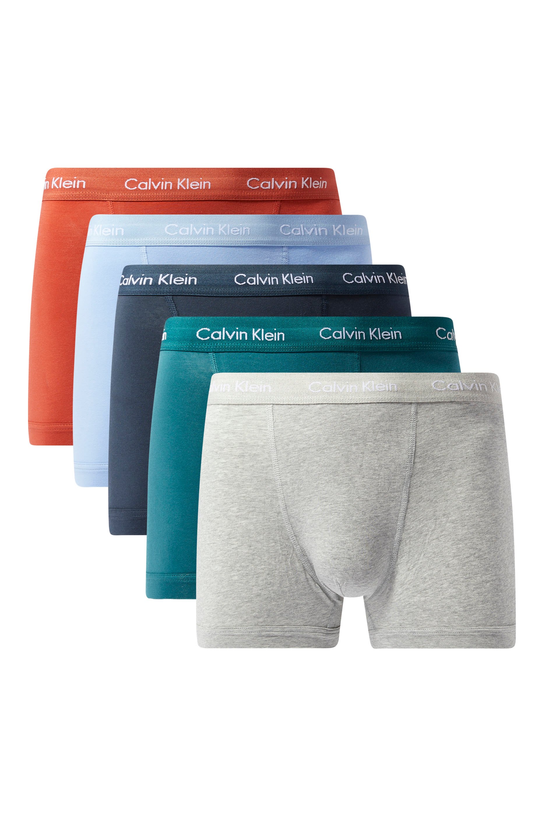 طقم بوكسرات قطن مطاطي، 5 قطع