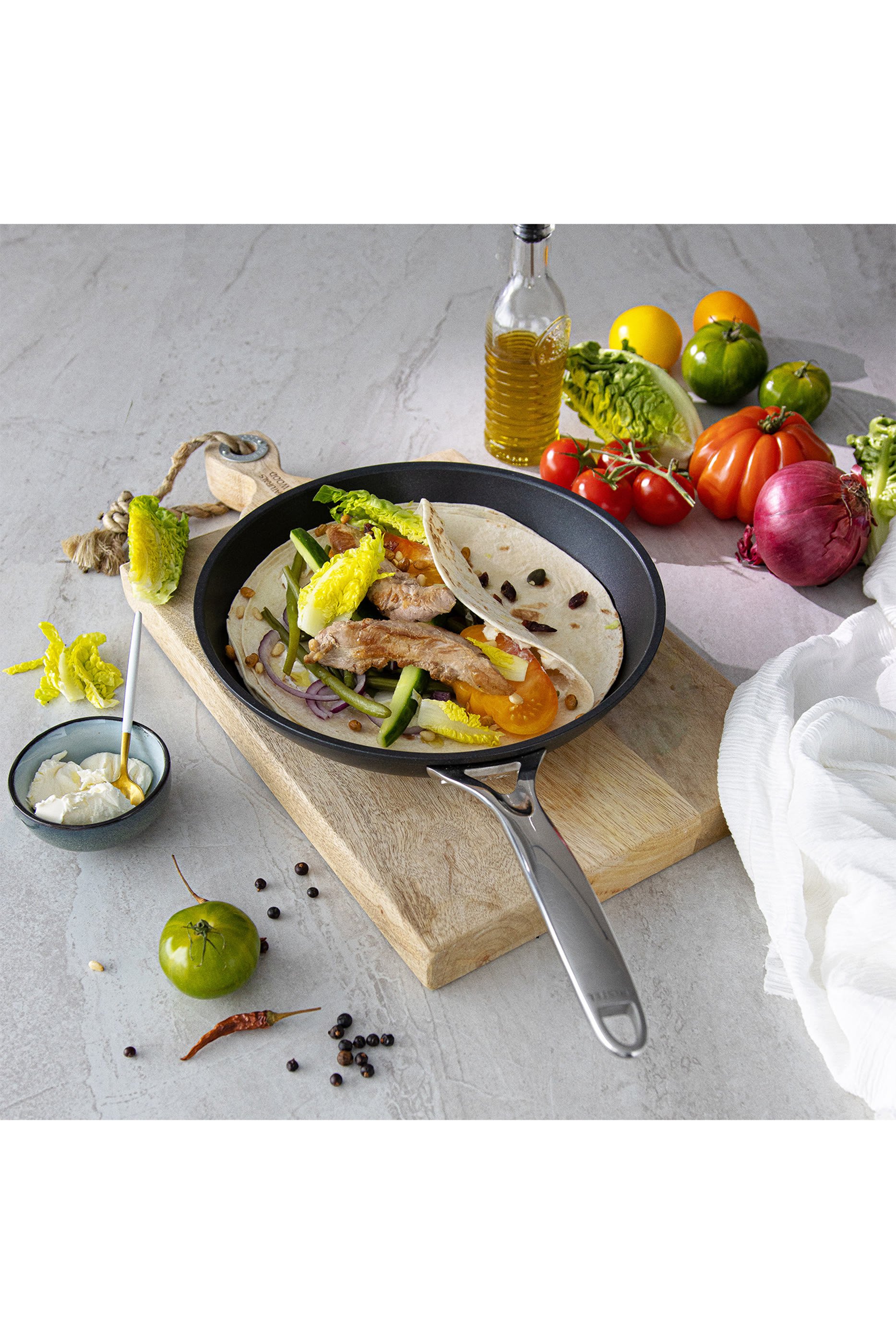 مقلاة كاستل برو ستانلس ستيل غير لاصق