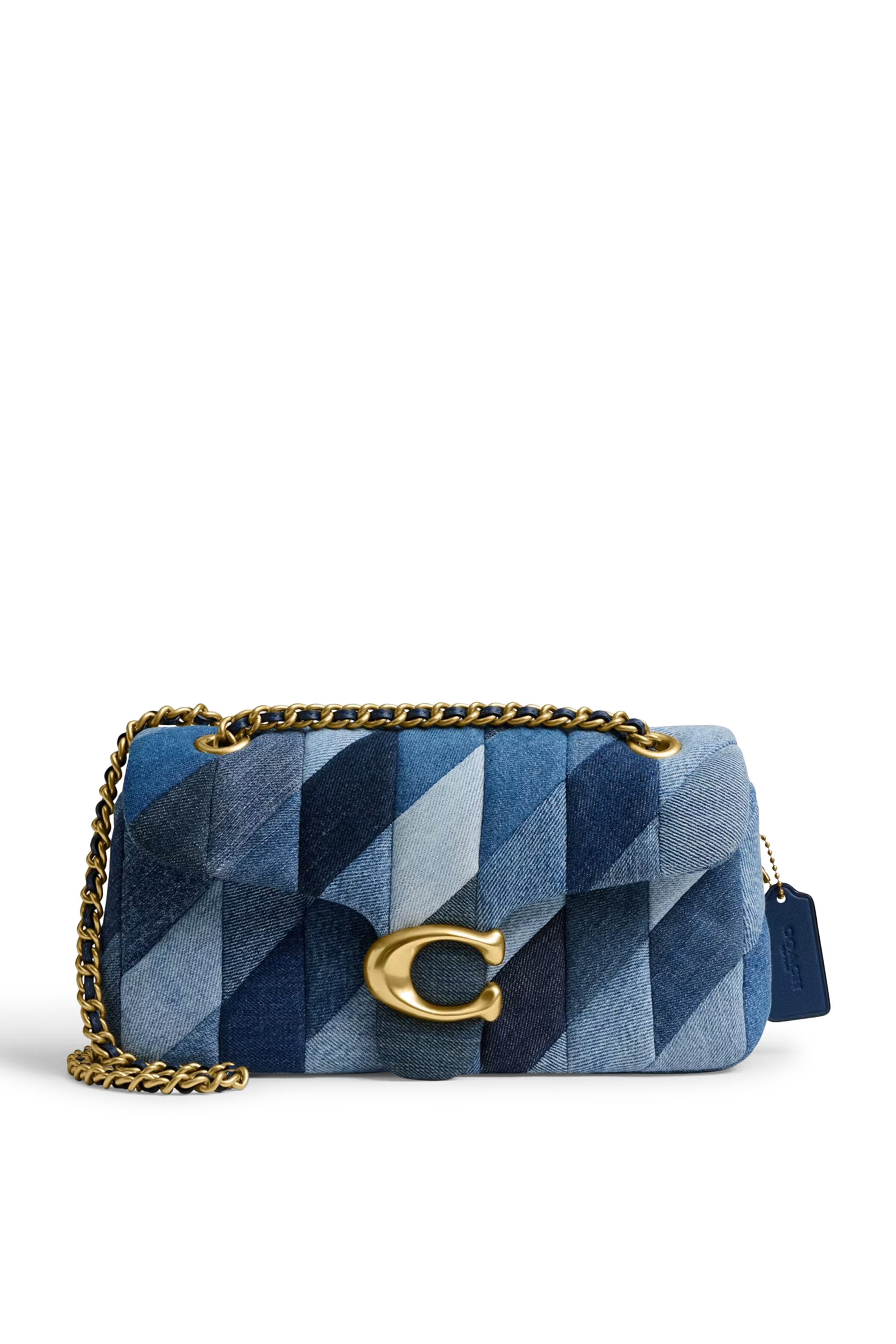 حقيبة كتف تابي 26 بتصميم مبطن مزين برقعة