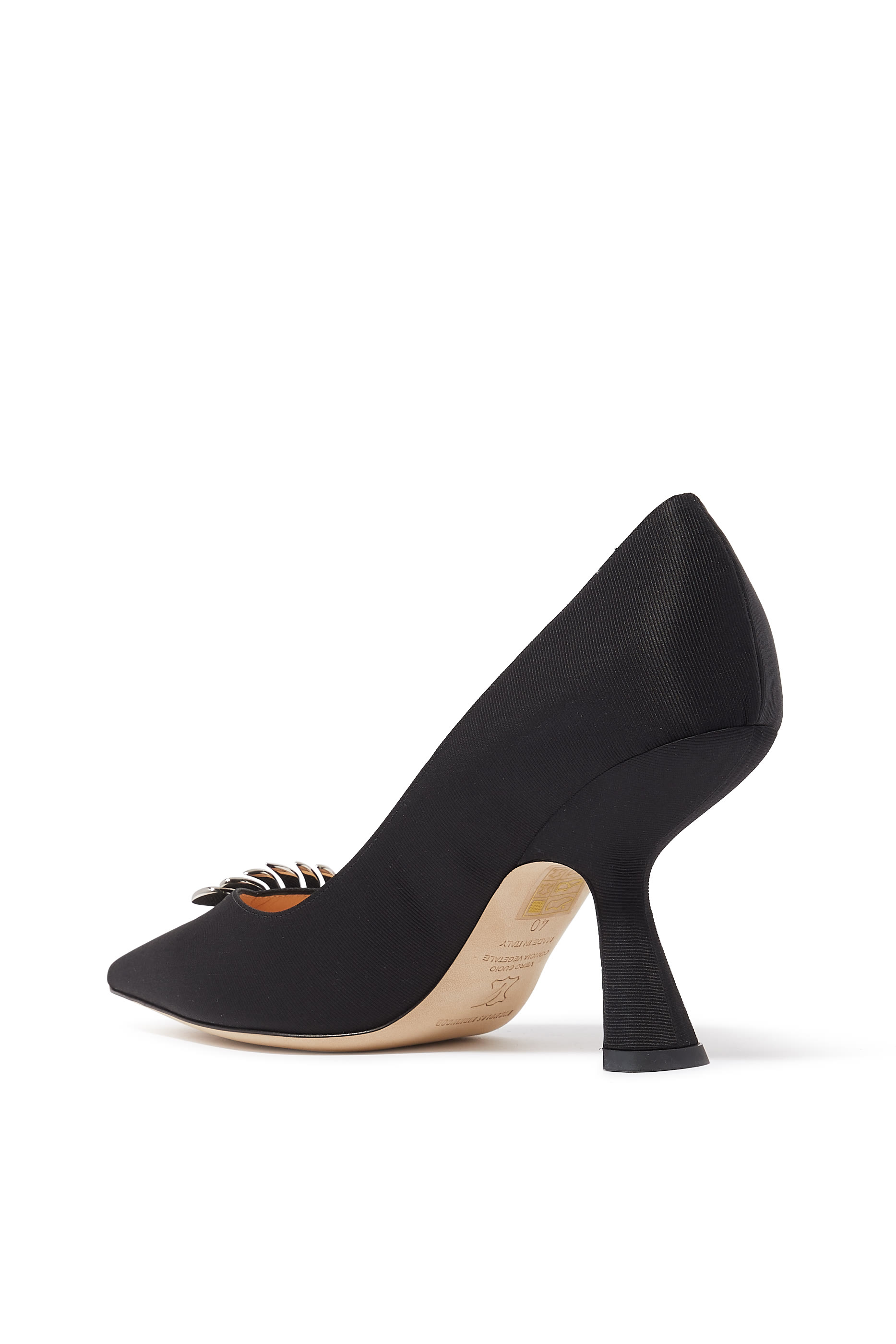 حذاء كلاسيك مونستيرا حرير بكعب مقاس 90 مم