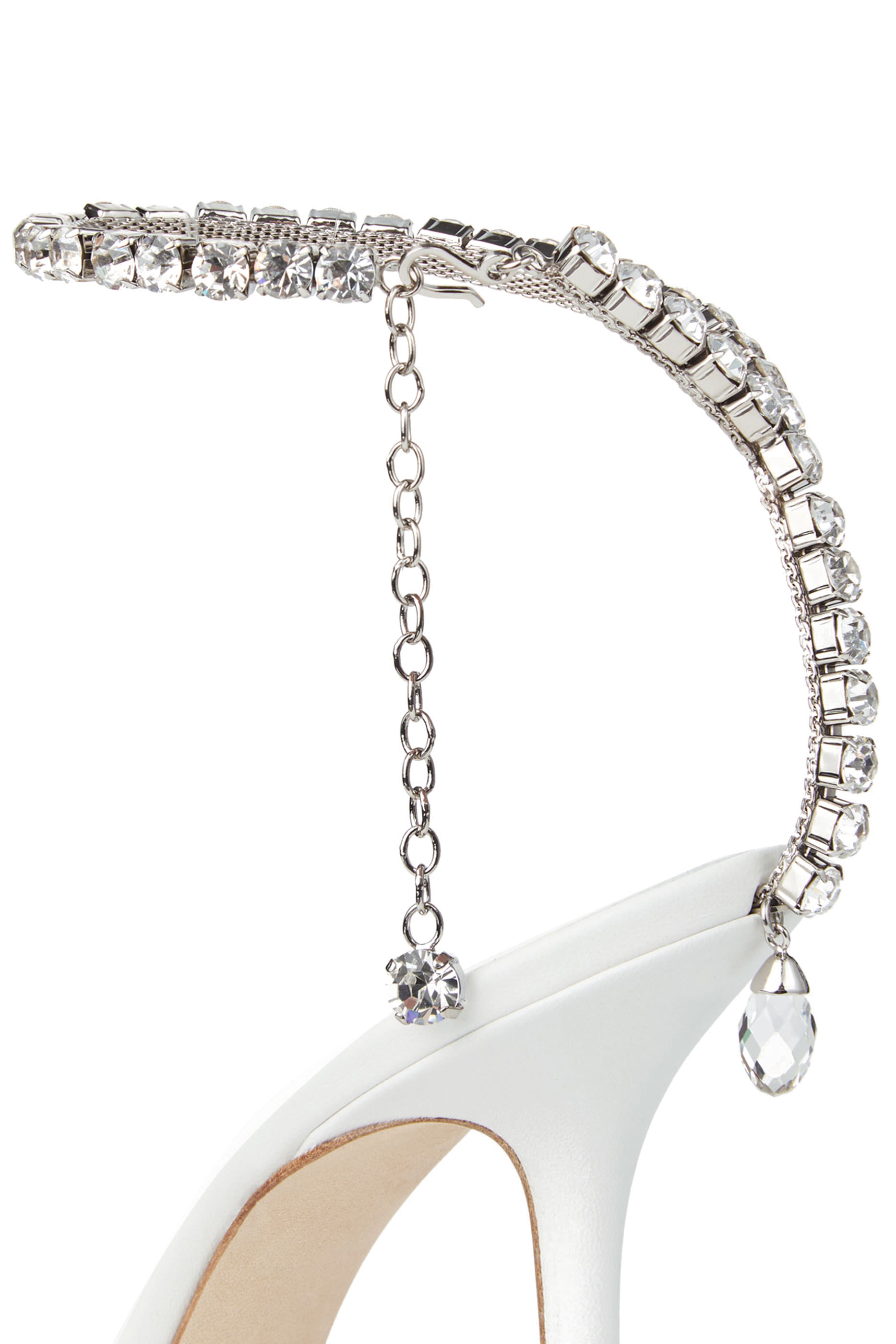 حذاء كلاسيك سيدا 100 ستان مرصع بكريستال