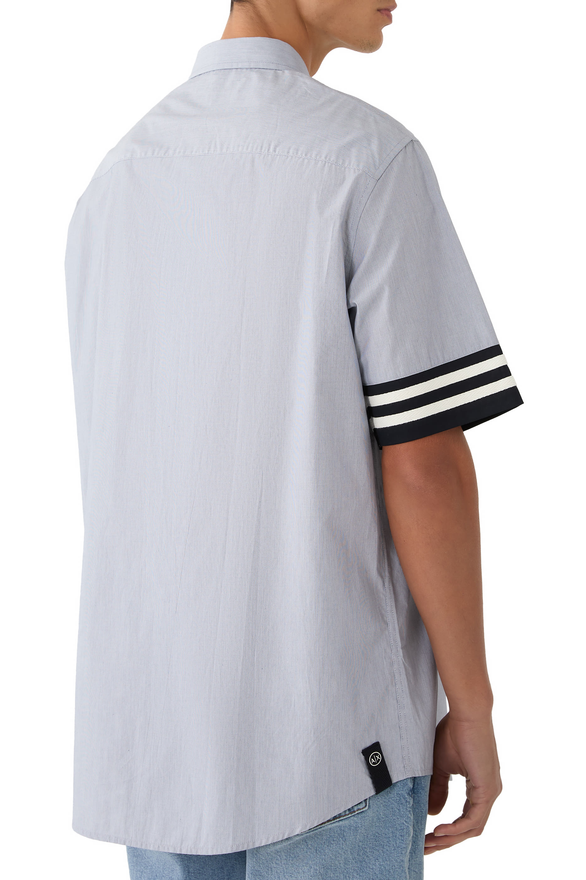 قميص مارينا بأكمام مخططة