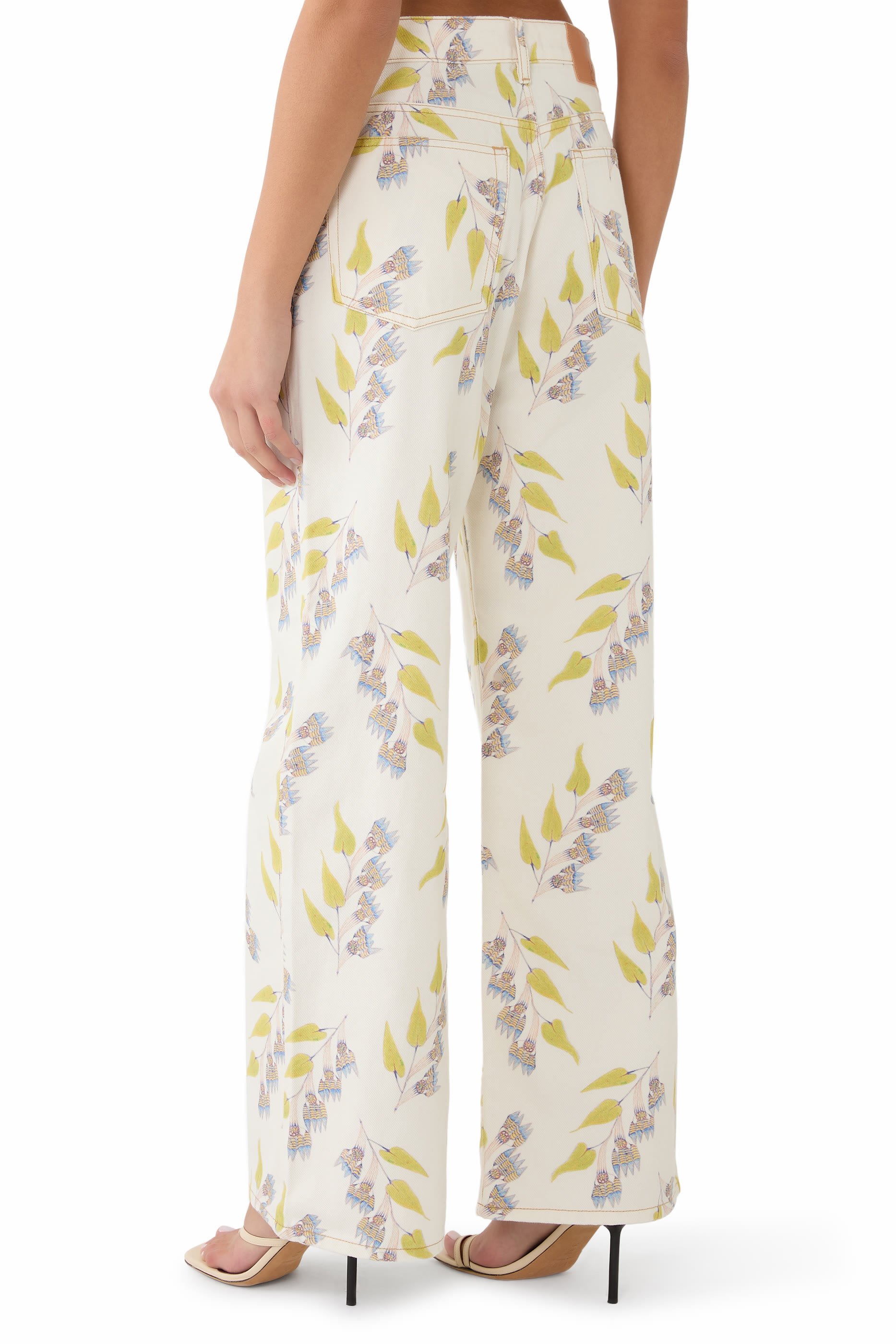 بنطال جينز ذا ويلو بقصة ساق واسعة