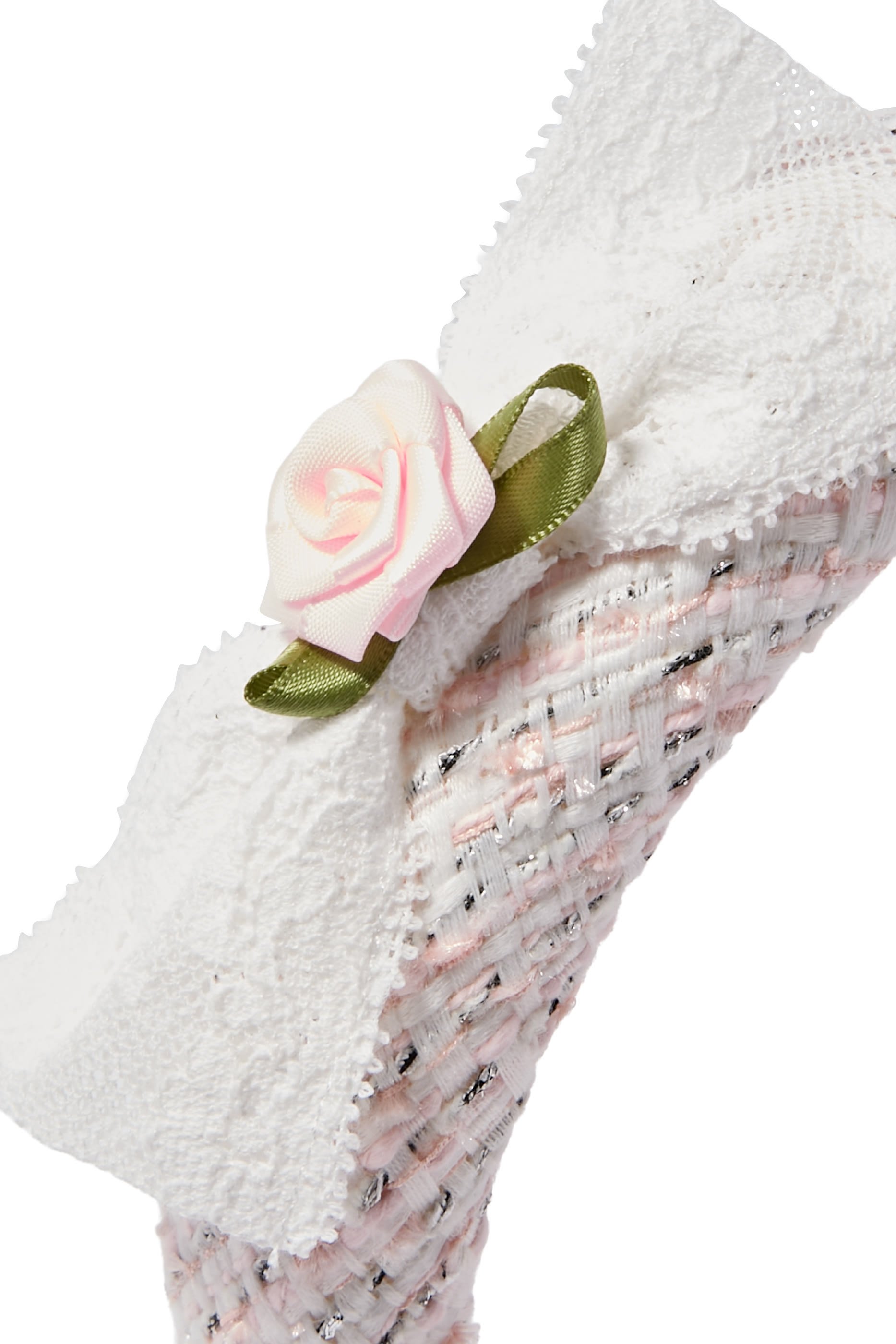 Kids Boucle Lace Bow Headband