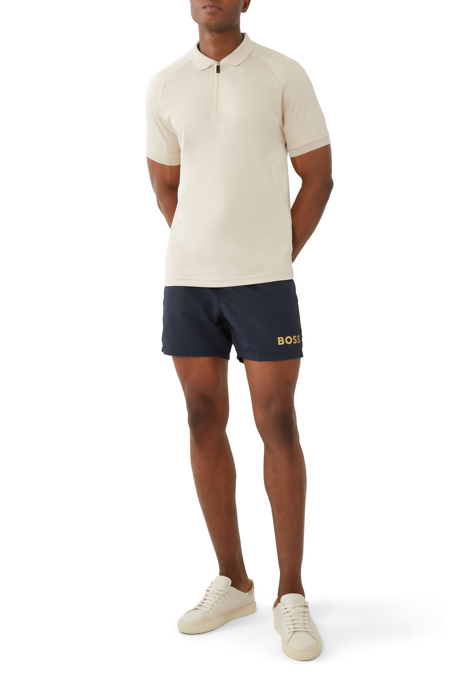 شورت سباحة سريع الجفاف  قماش معاد تدويره