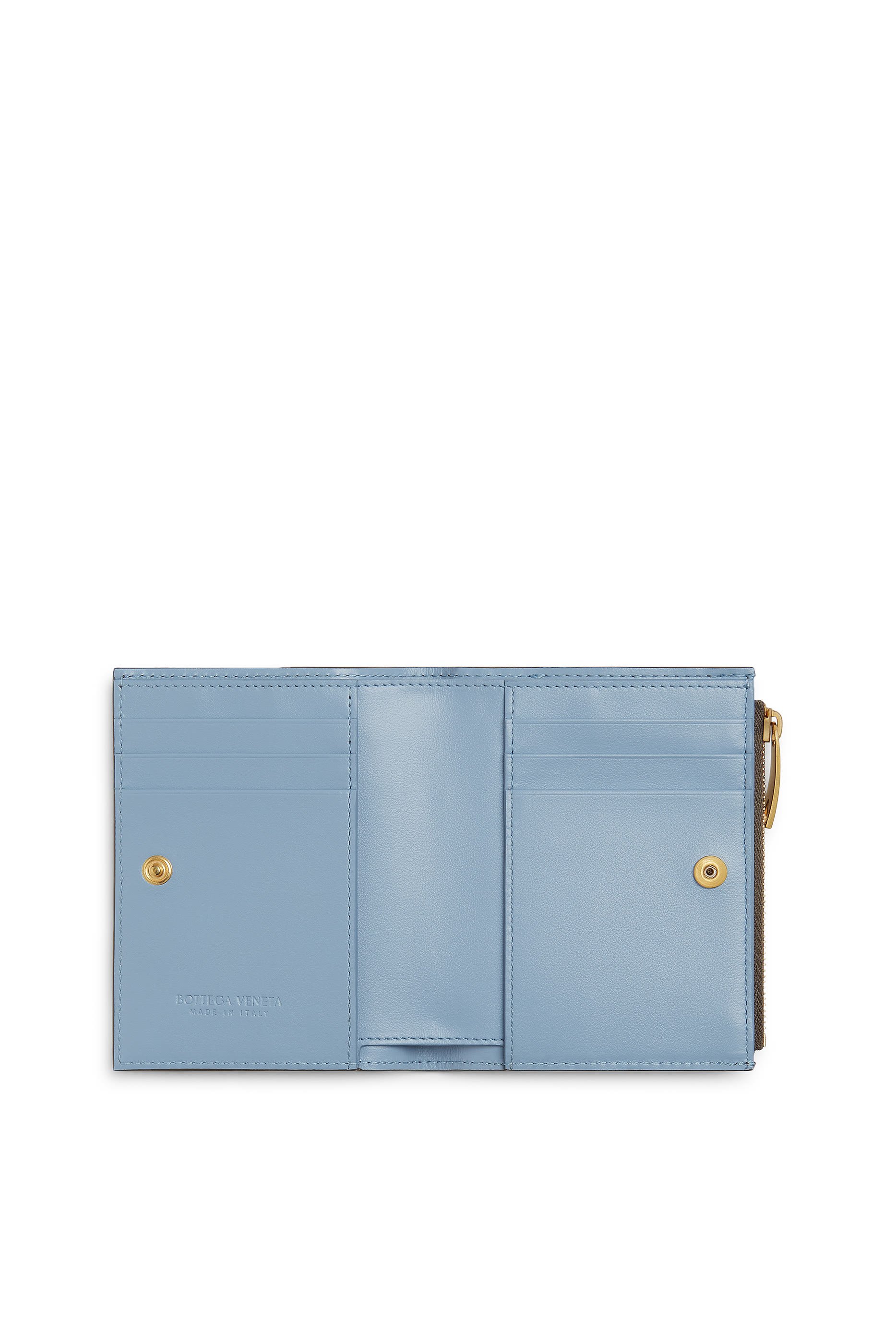 محفظة ثنائية الطي بالتصميم المجدول