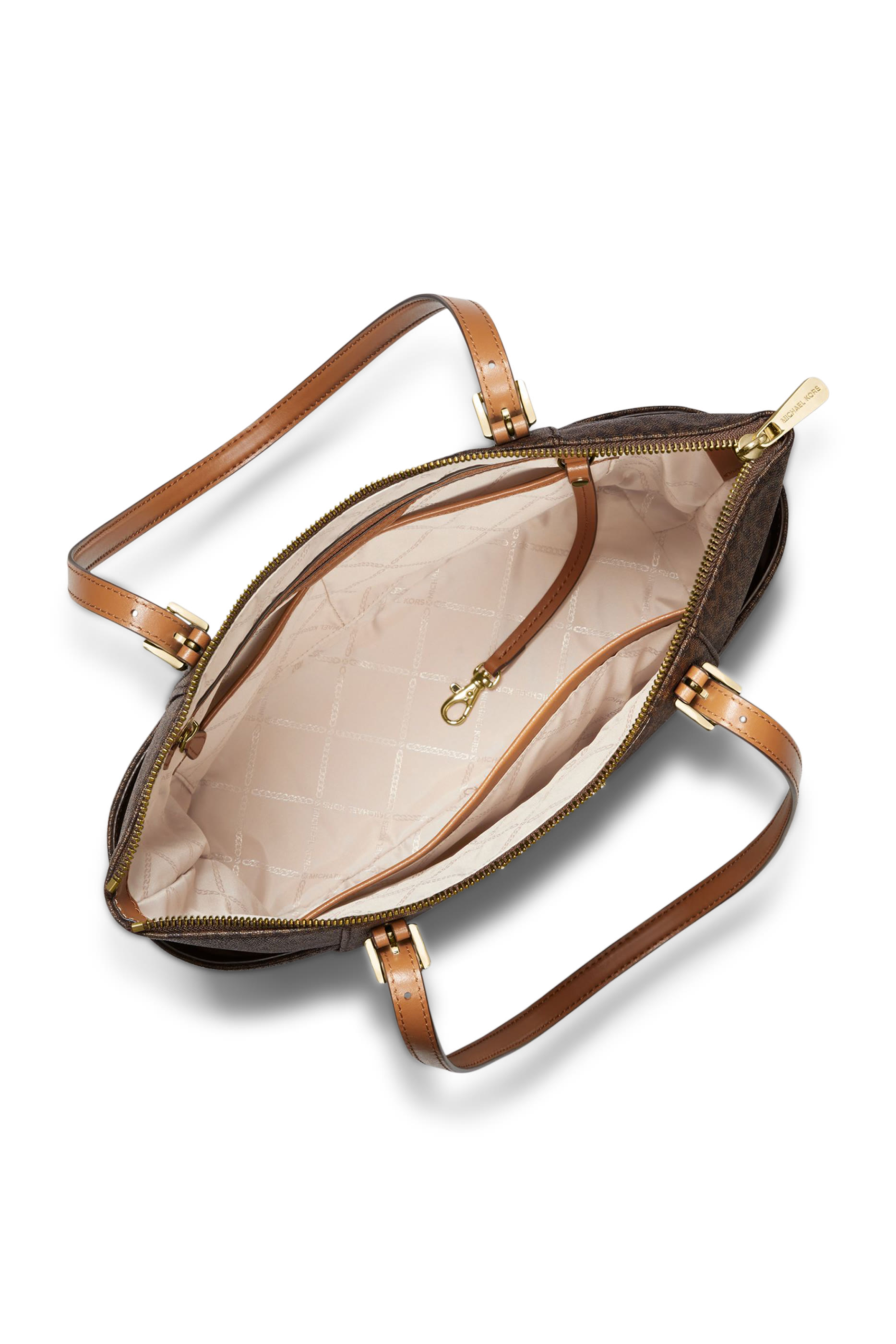 حقيبة يد جت ست بسحاب علوي وشعار الماركة