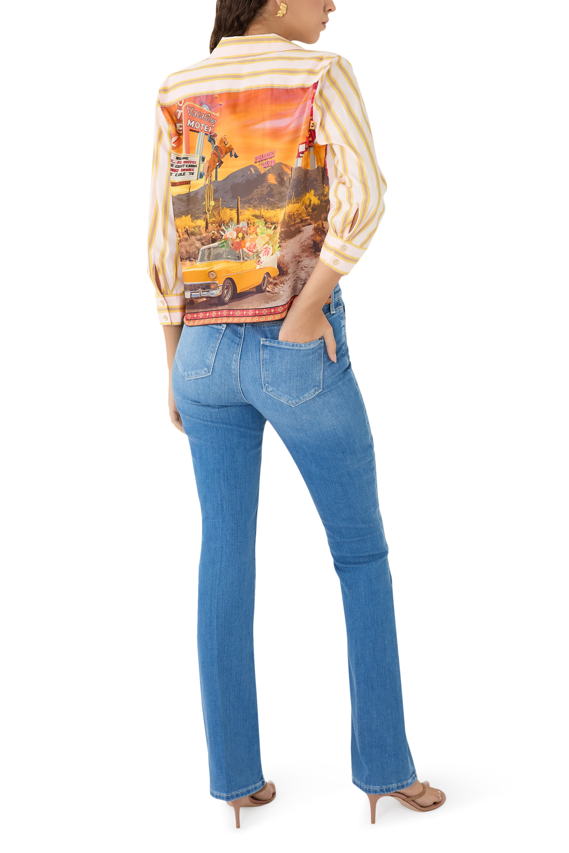 قميص بطبعة صحراء فاون