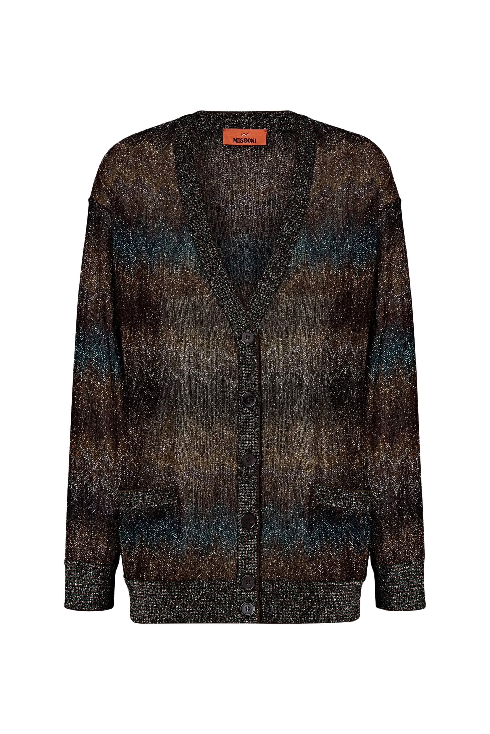 كارديجان بقصة فضفاضة بنقشة جلد الثعبان