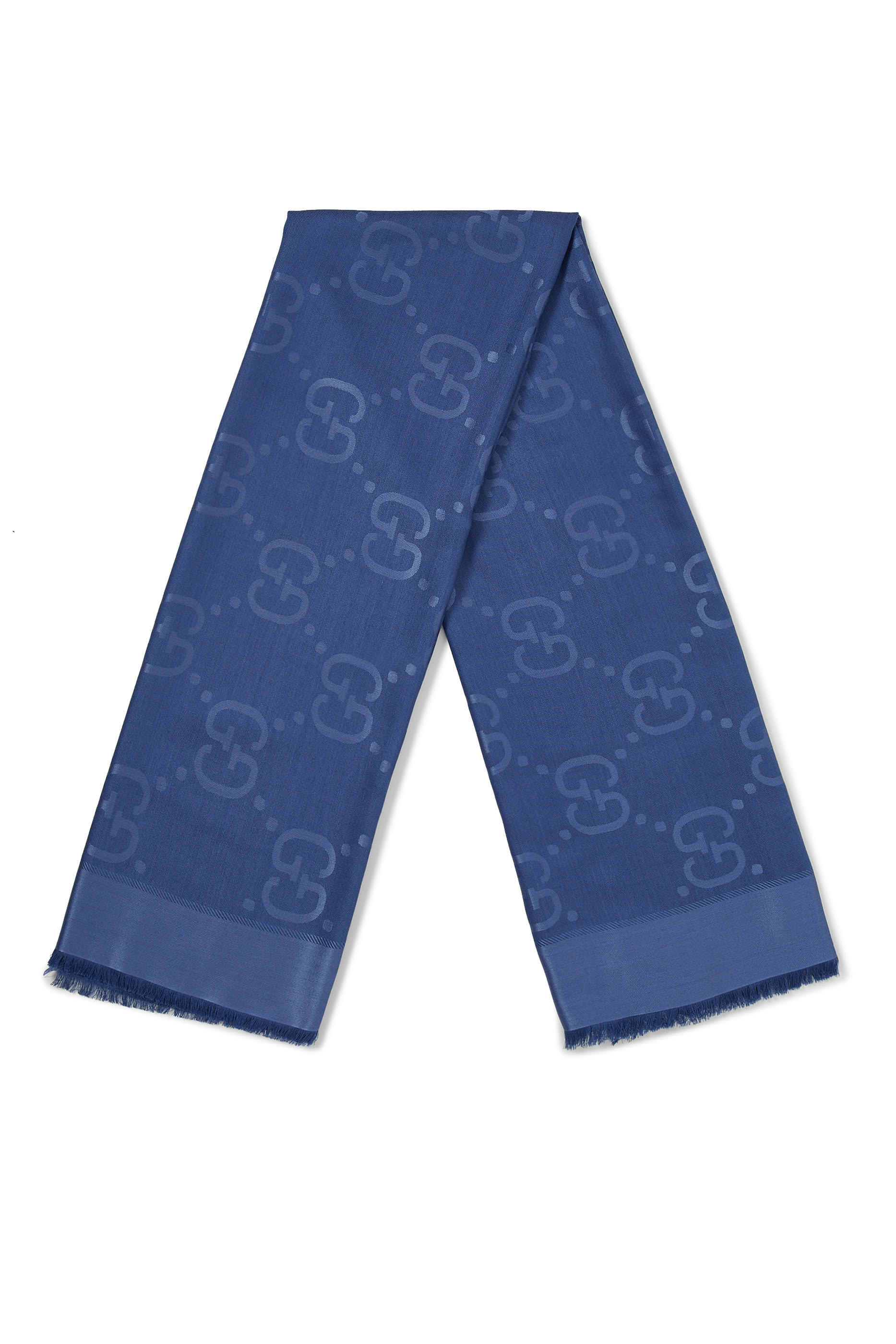 شال حرير وصوف بشعار GG