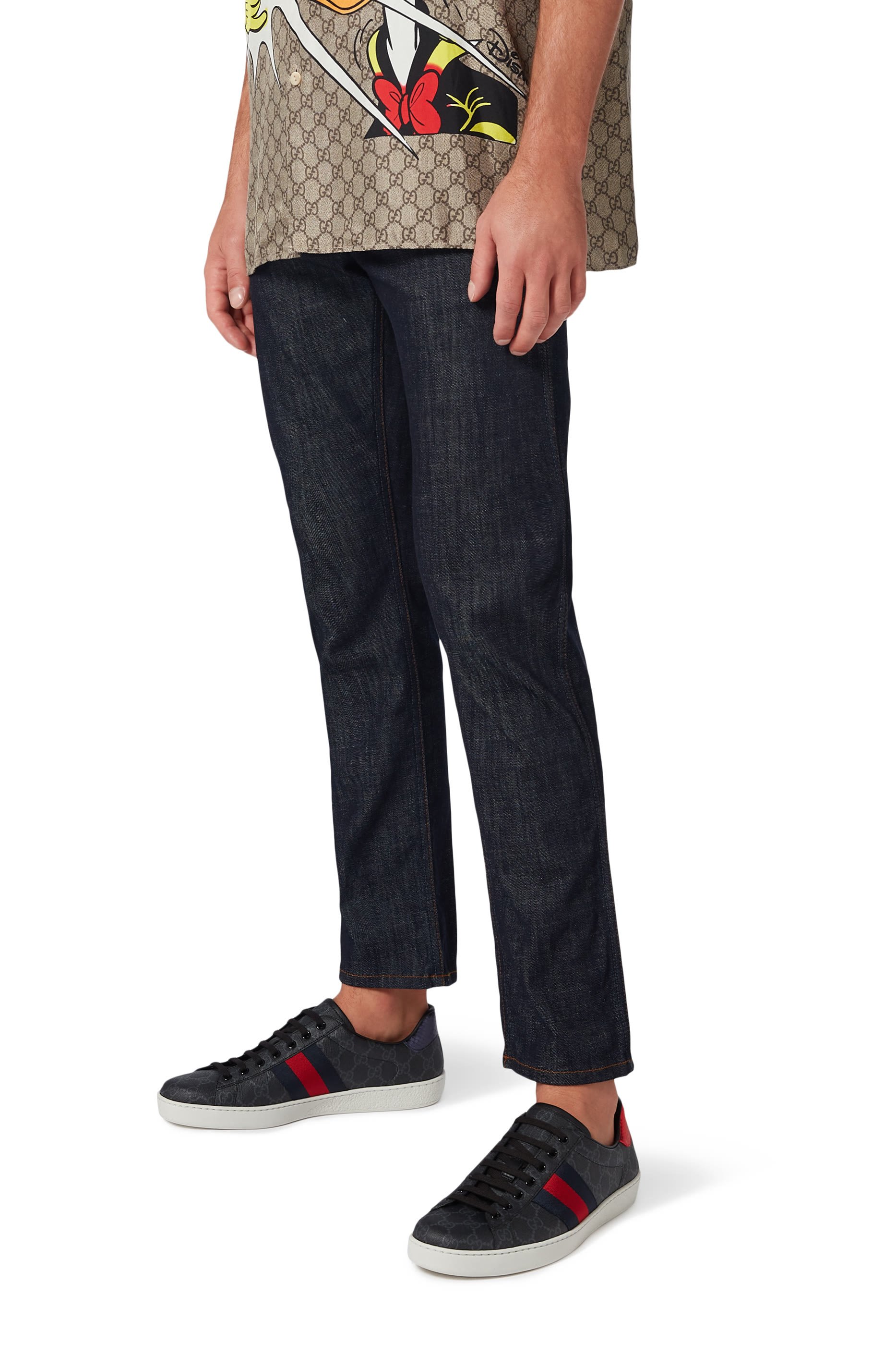 سنيكرز آيس قماش قنب سوبريم بنقشة حرفي شعار الماركة