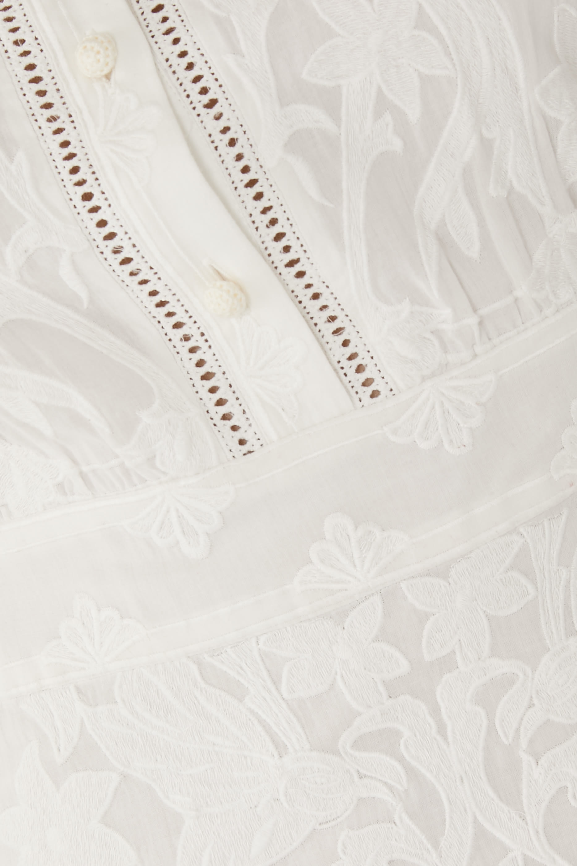 فستان لورين مطرز بتصميم قميص 