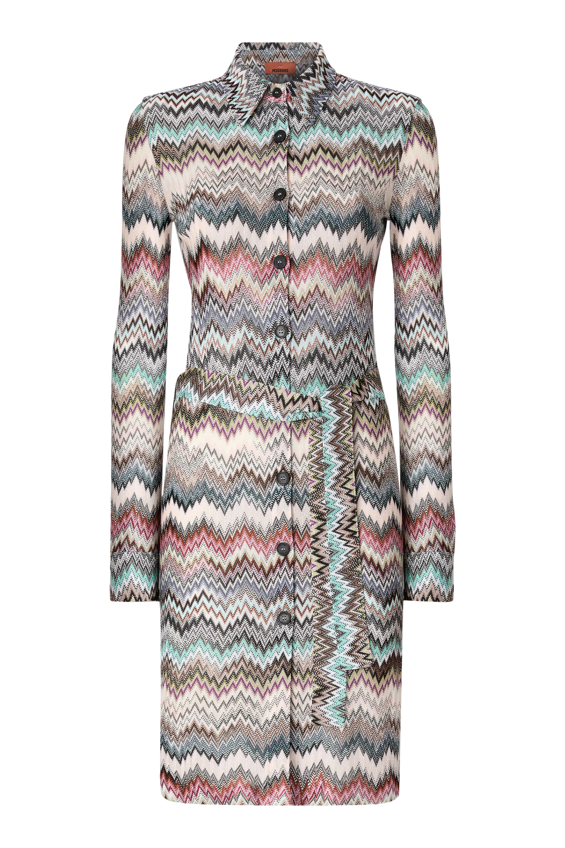 فستان بتصميم قميص بنقشة جلد الثعبان