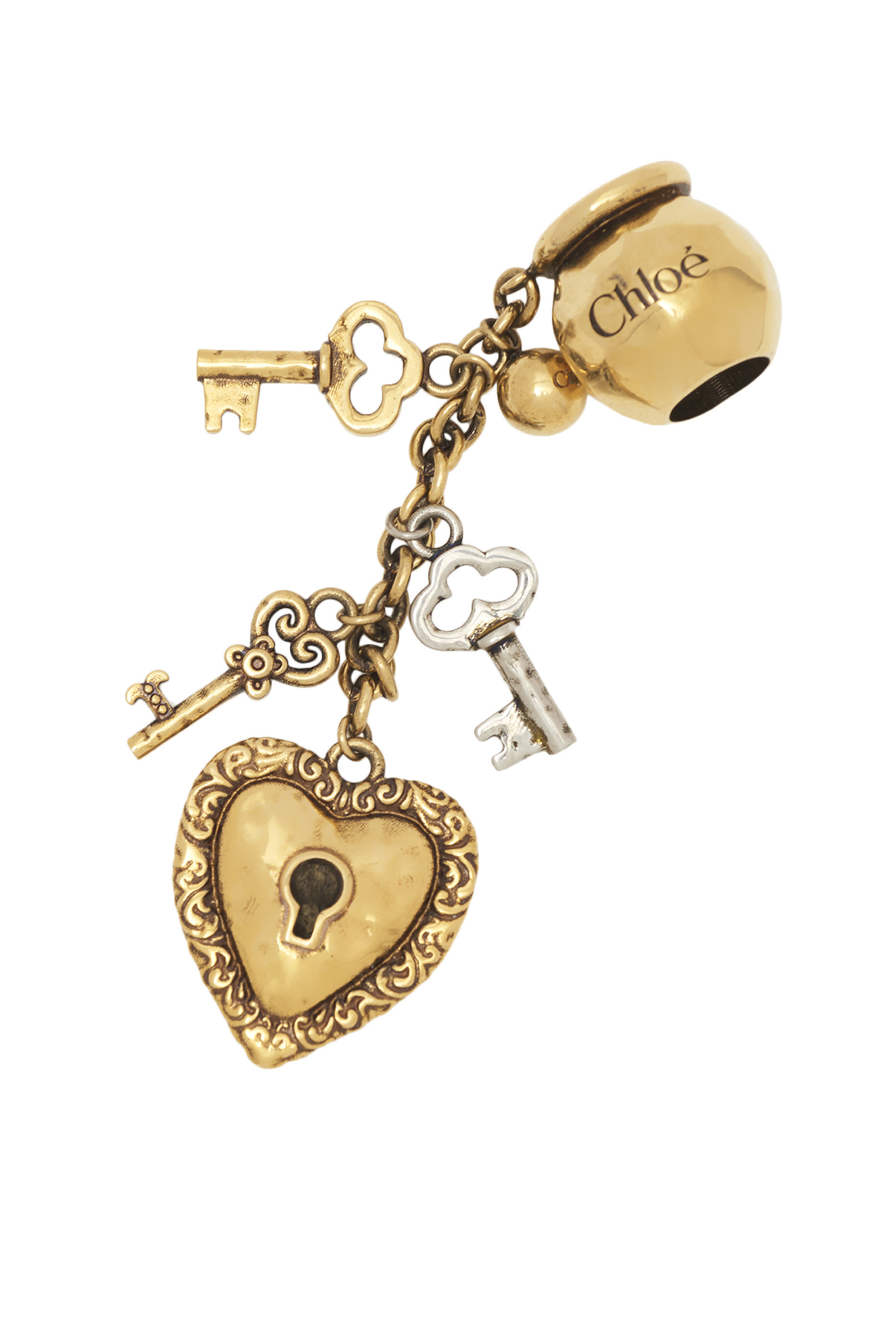 حلية حقيبة دايس بتصميم كروي ومفتاح 