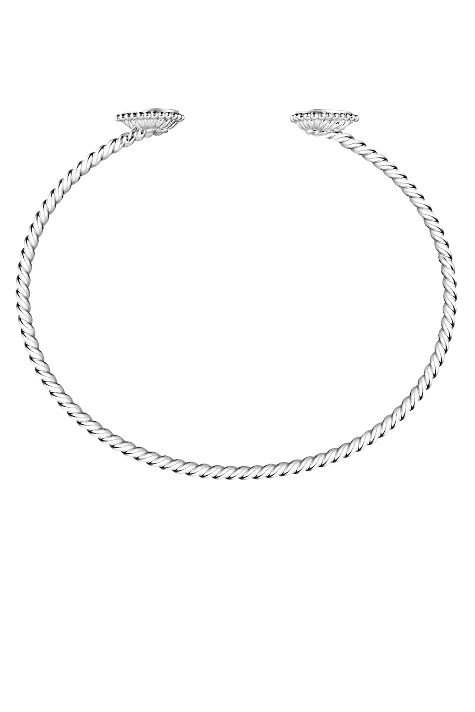 سوار سيربنت بوهيم مرصع بالماس ذهب أبيض عيار 18