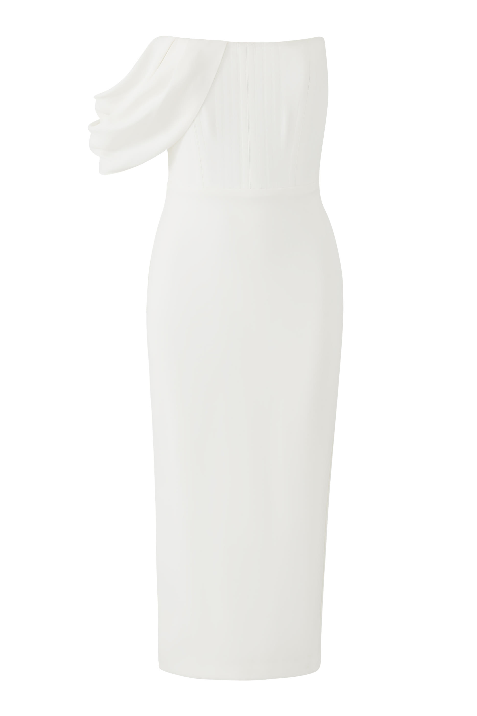 فستان بكورسيه كريب درابيه