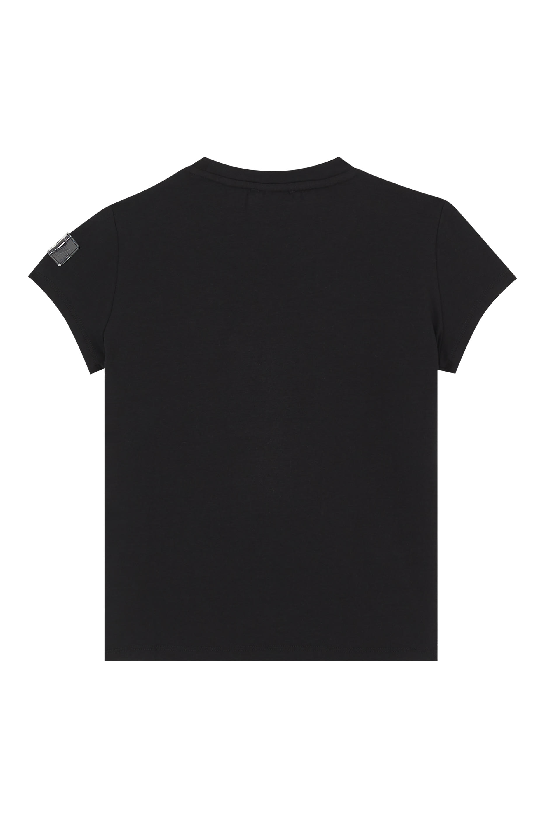 تيشيرت للأطفال بشعار الماركة بتصميم مقسم بألوان